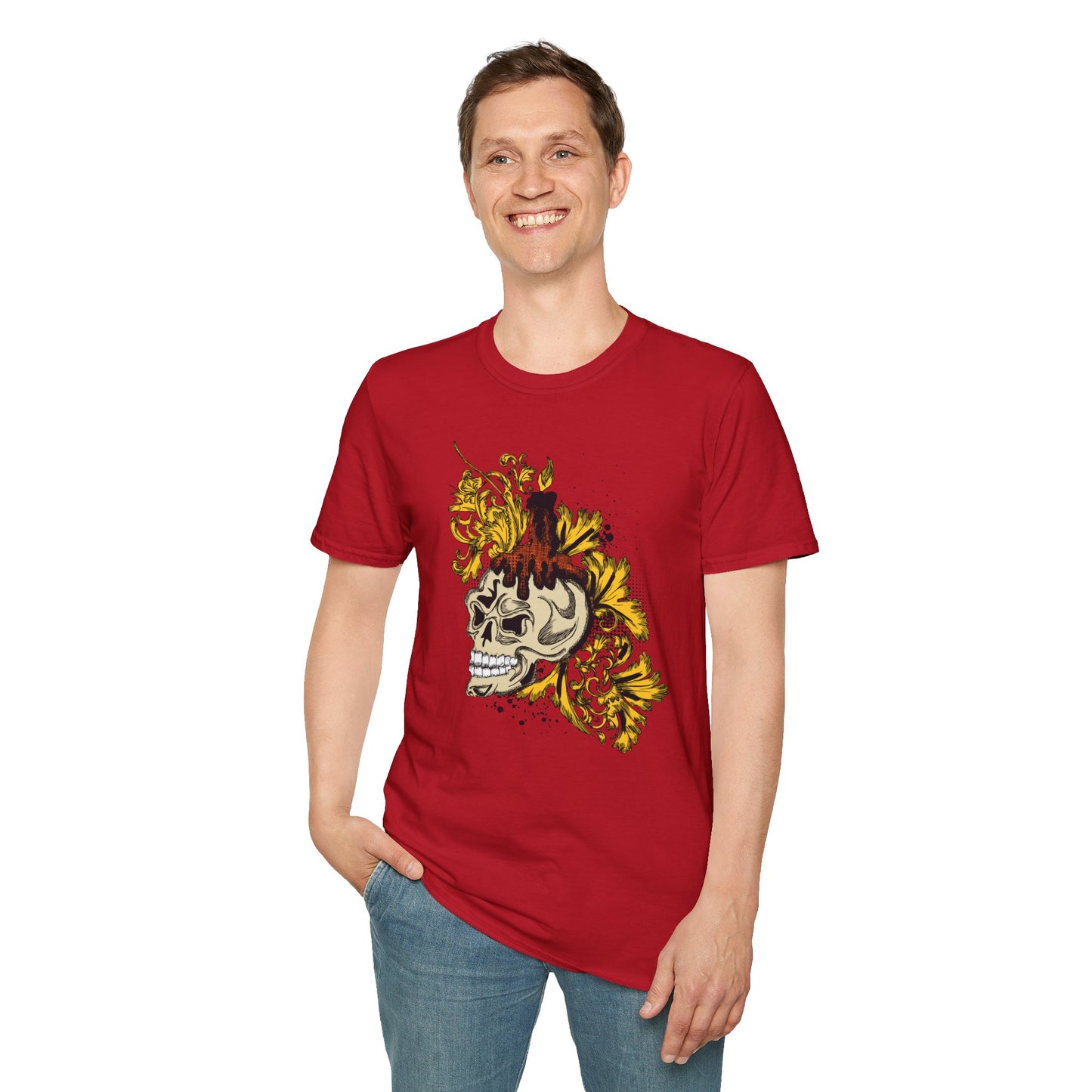 Skull T Shirt, Skull Design Shirt, Skull Art Tee Shirt, T-shirt with Skull 1