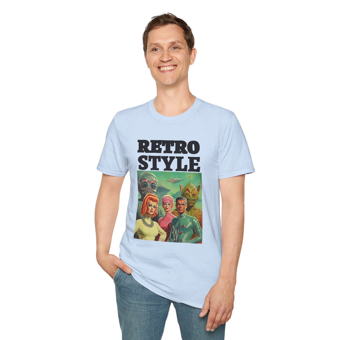 Retro T Shirt, Retro Design Shirt, Retro Art Tee Shirt, T-shirt with Retro Style