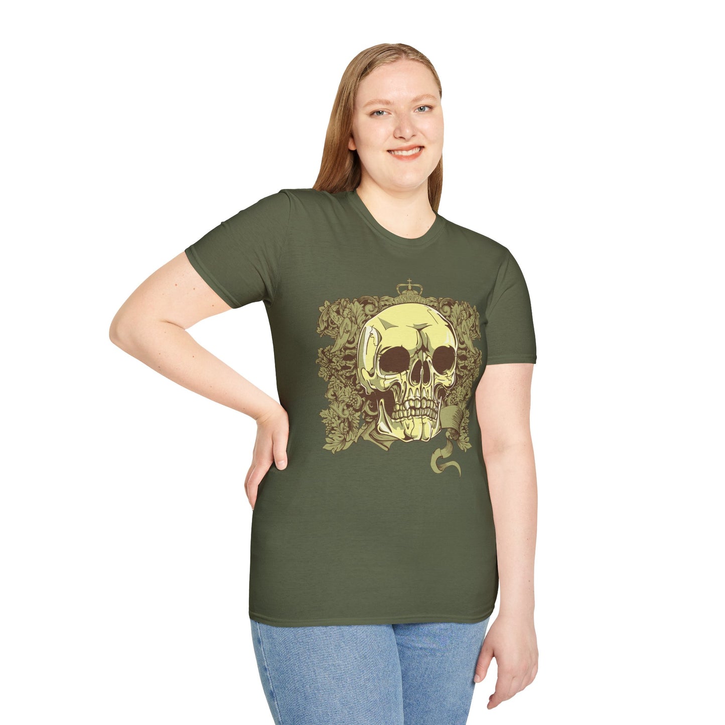Skull T Shirt, Skull Design Shirt, Skull Art Tee Shirt, T-shirt with Skull 2