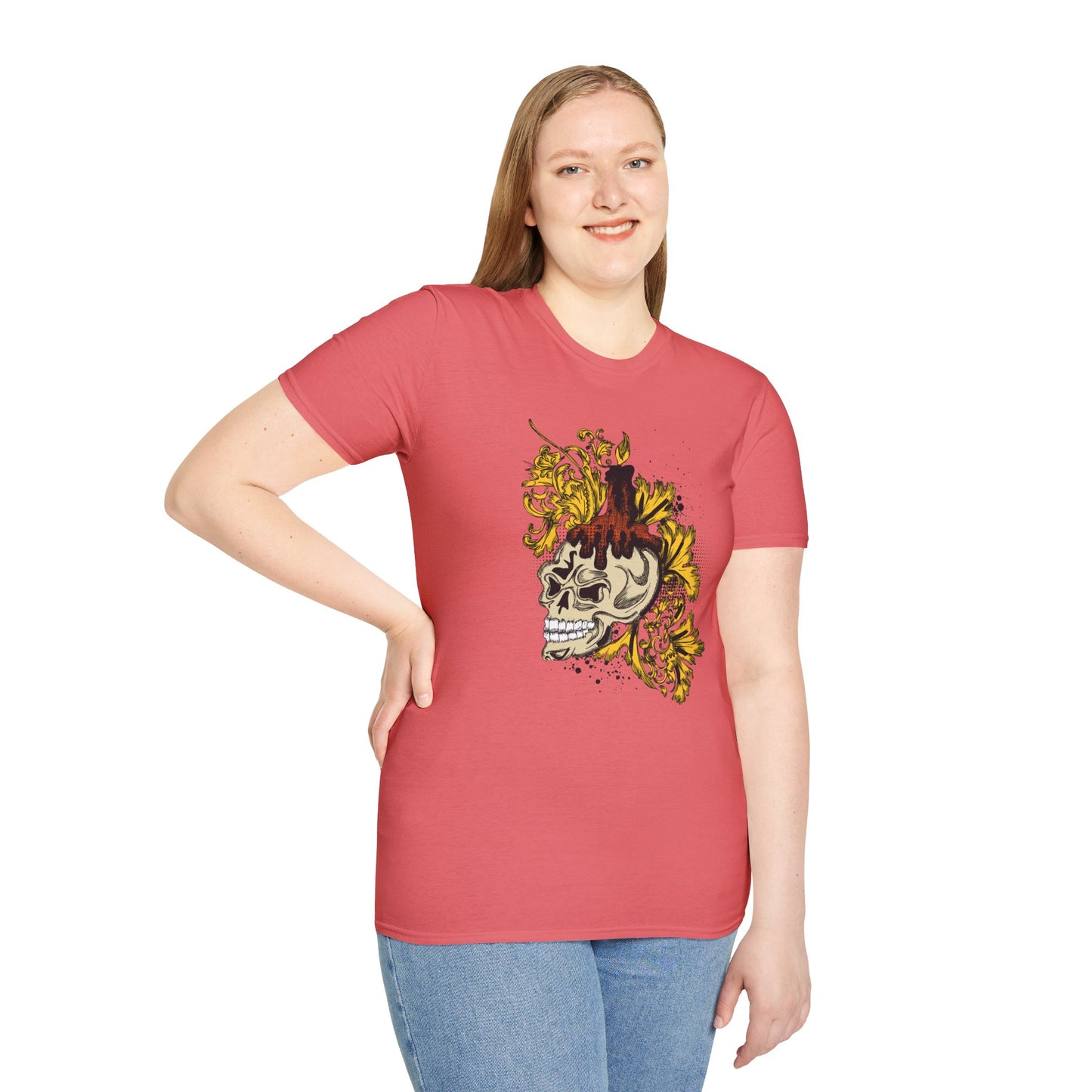 Skull T Shirt, Skull Design Shirt, Skull Art Tee Shirt, T-shirt with Skull 1