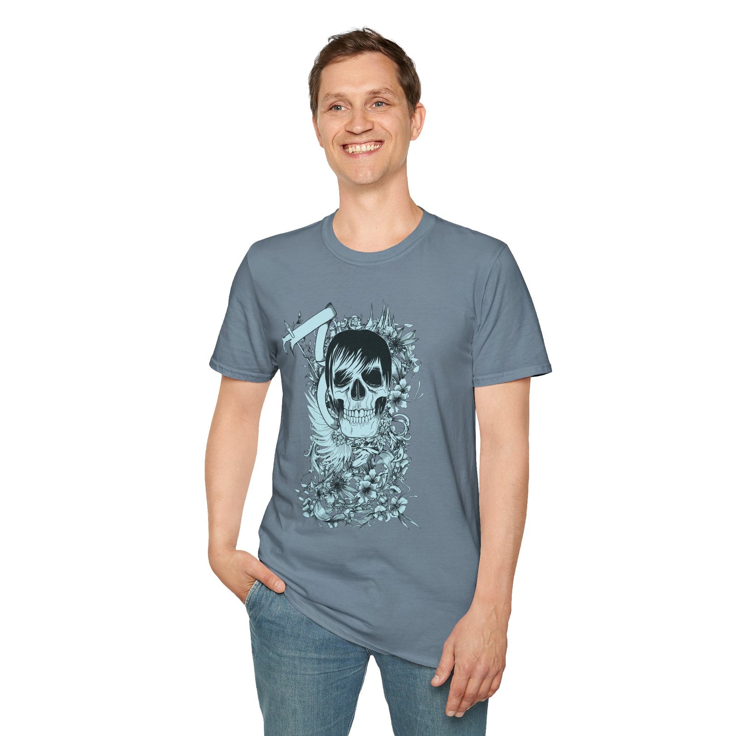 Skull T Shirt, Skull Design Shirt, Skull Art Tee Shirt, T-shirt with Skull 5