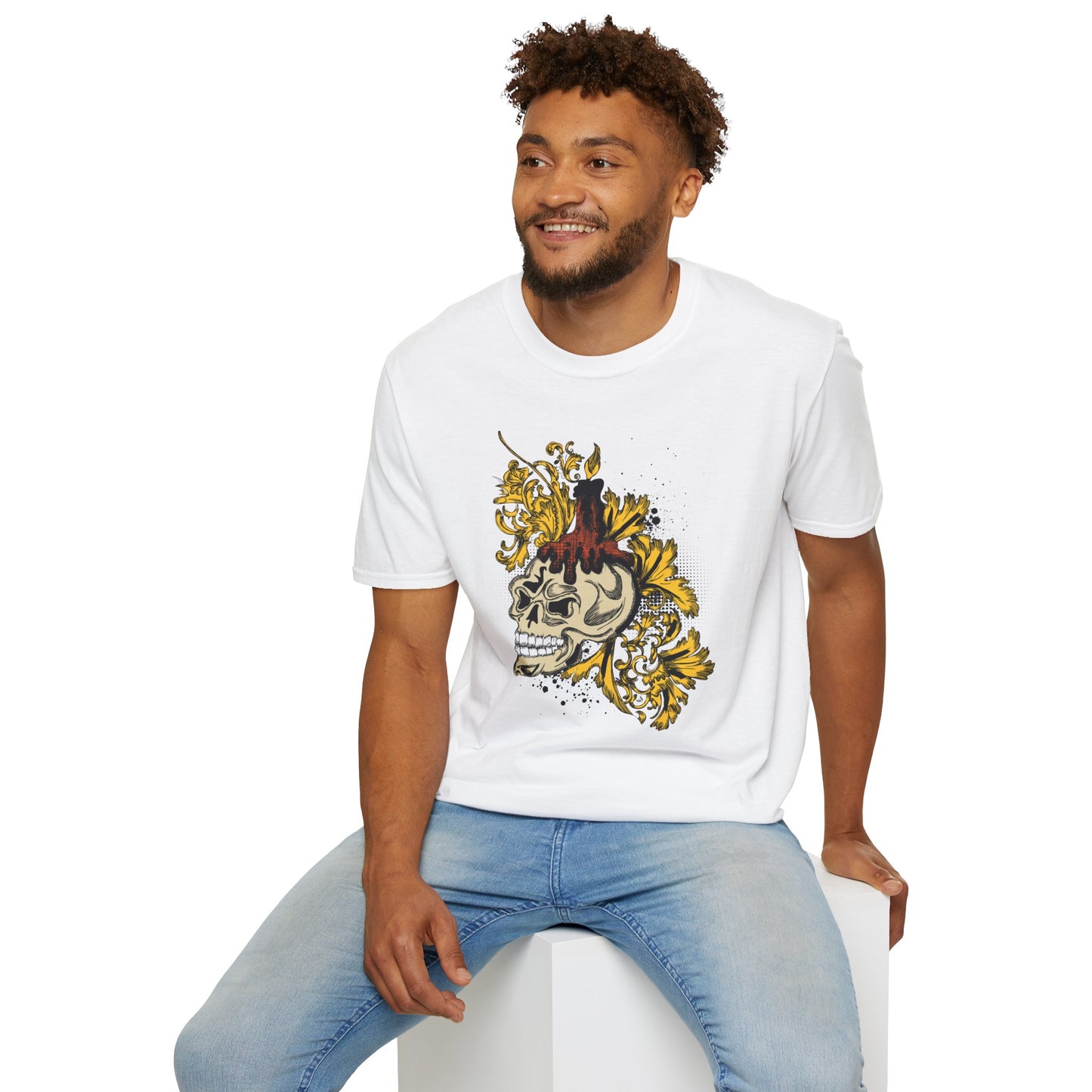 Skull T Shirt, Skull Design Shirt, Skull Art Tee Shirt, T-shirt with Skull 1