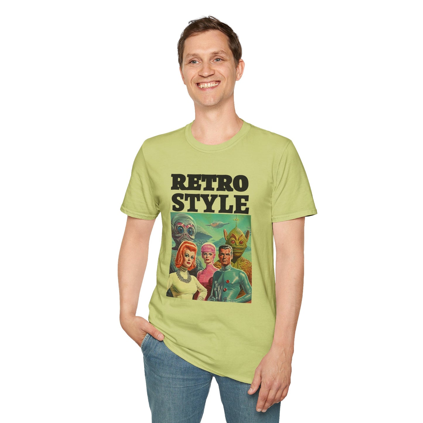 Retro T Shirt, Retro Design Shirt, Retro Art Tee Shirt, T-shirt with Retro Style