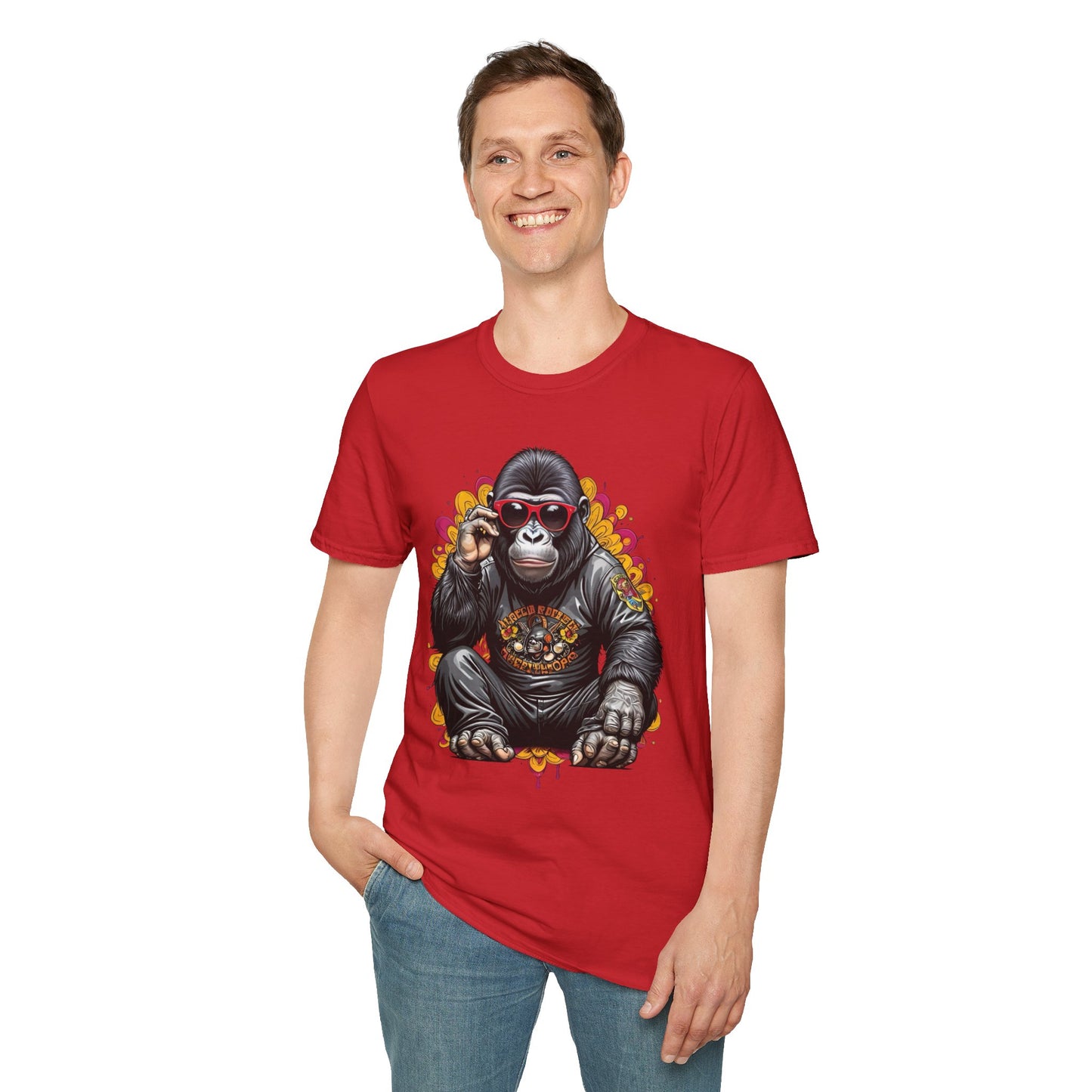 Animals Tees, Funny Animals Shirt, T Shirts with Funny Animals, T-Shirt with Gorilla, Monkey Tees