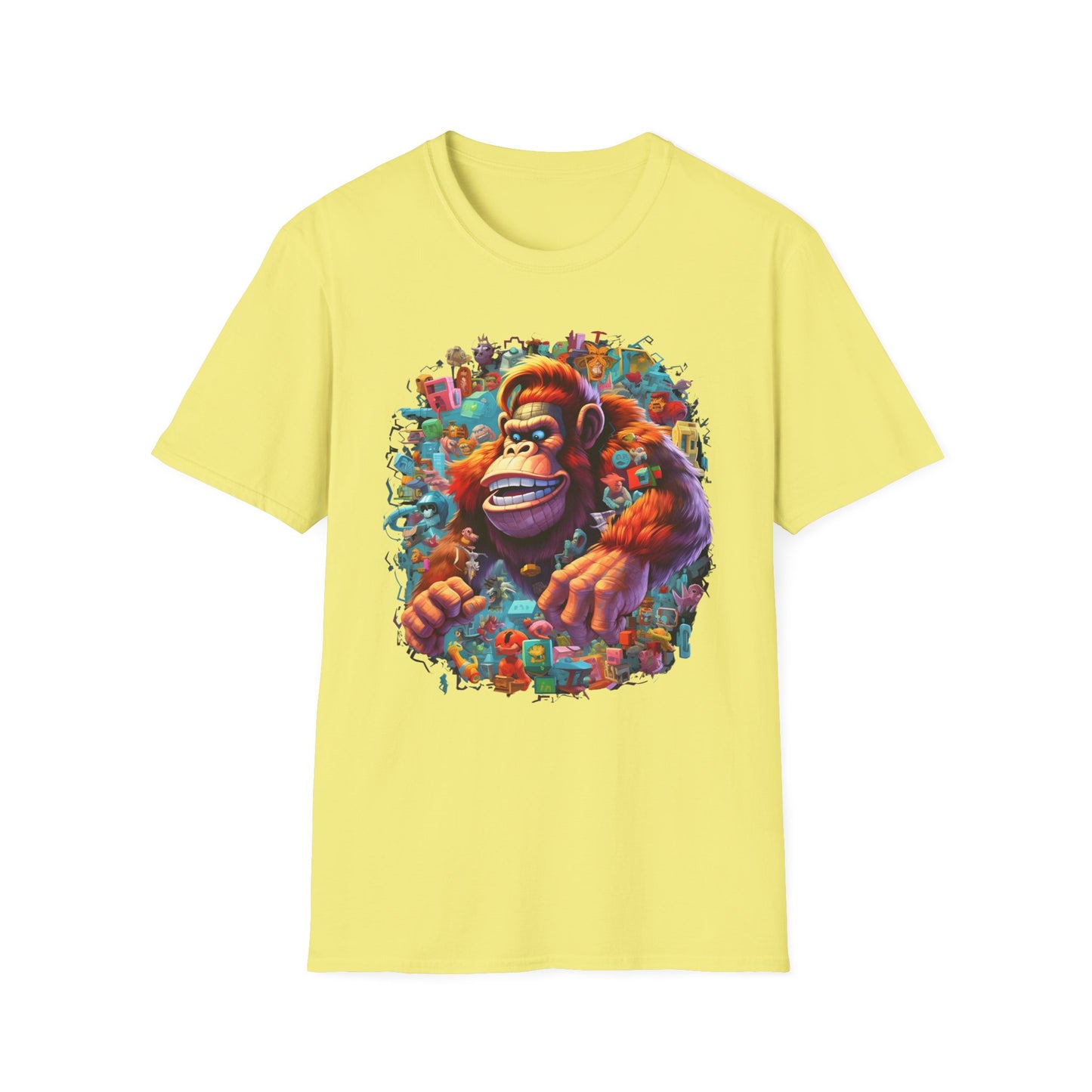 Animals Tees, Funny Animals Shirt, T Shirts with Funny Animals, T-Shirt with Gorilla, Monkey Tees