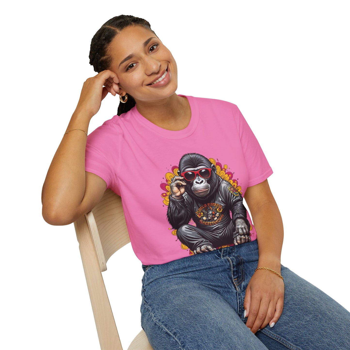 Animals Tees, Funny Animals Shirt, T Shirts with Funny Animals, T-Shirt with Gorilla, Monkey Tees