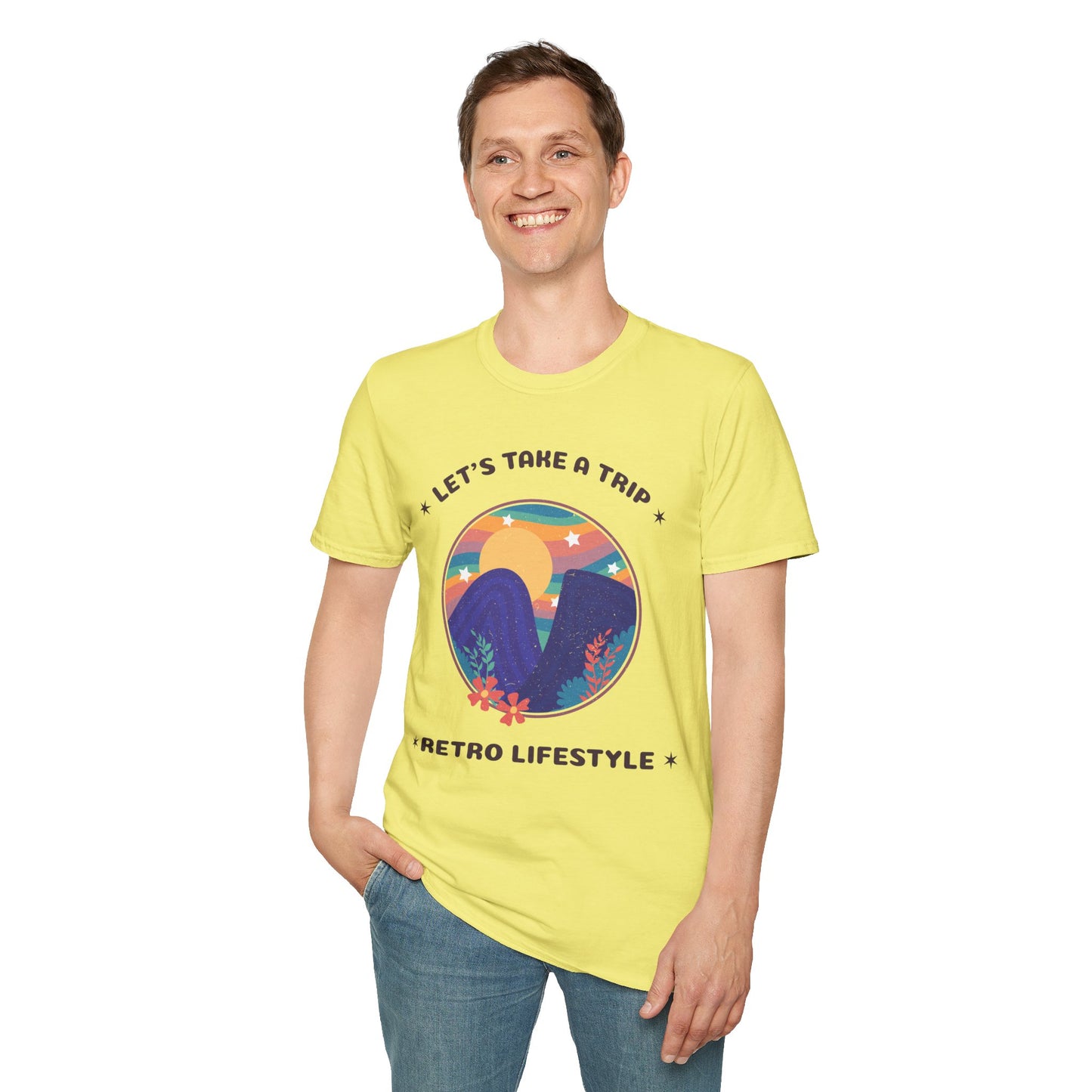 Retro T Shirt, Retro Design Shirt, Retro Art Tee Shirt, T-shirt with Retro Style