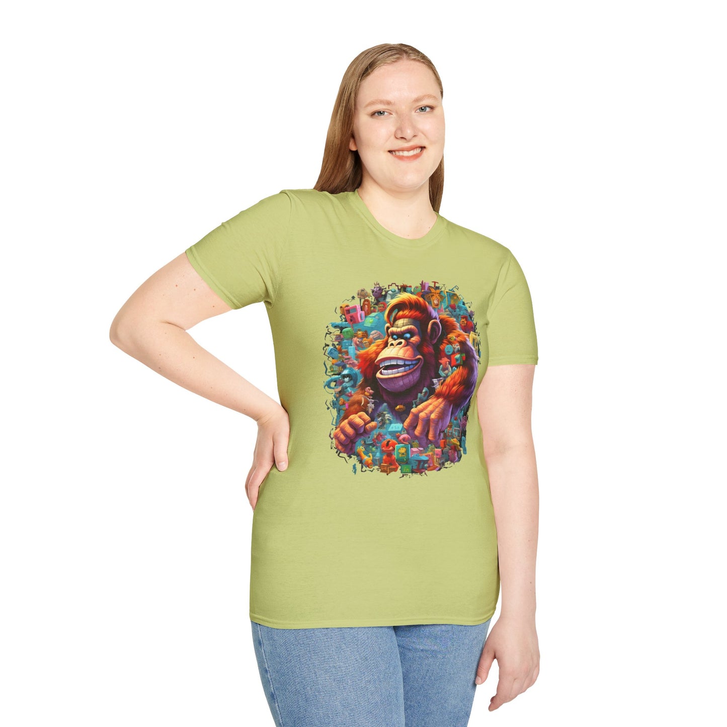 Animals Tees, Funny Animals Shirt, T Shirts with Funny Animals, T-Shirt with Gorilla, Monkey Tees