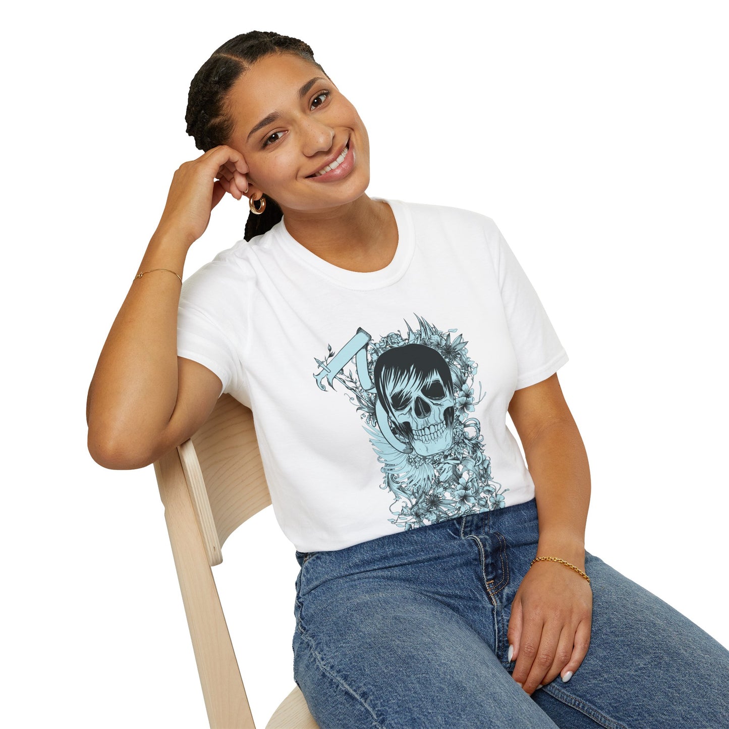 Skull T Shirt, Skull Design Shirt, Skull Art Tee Shirt, T-shirt with Skull 5