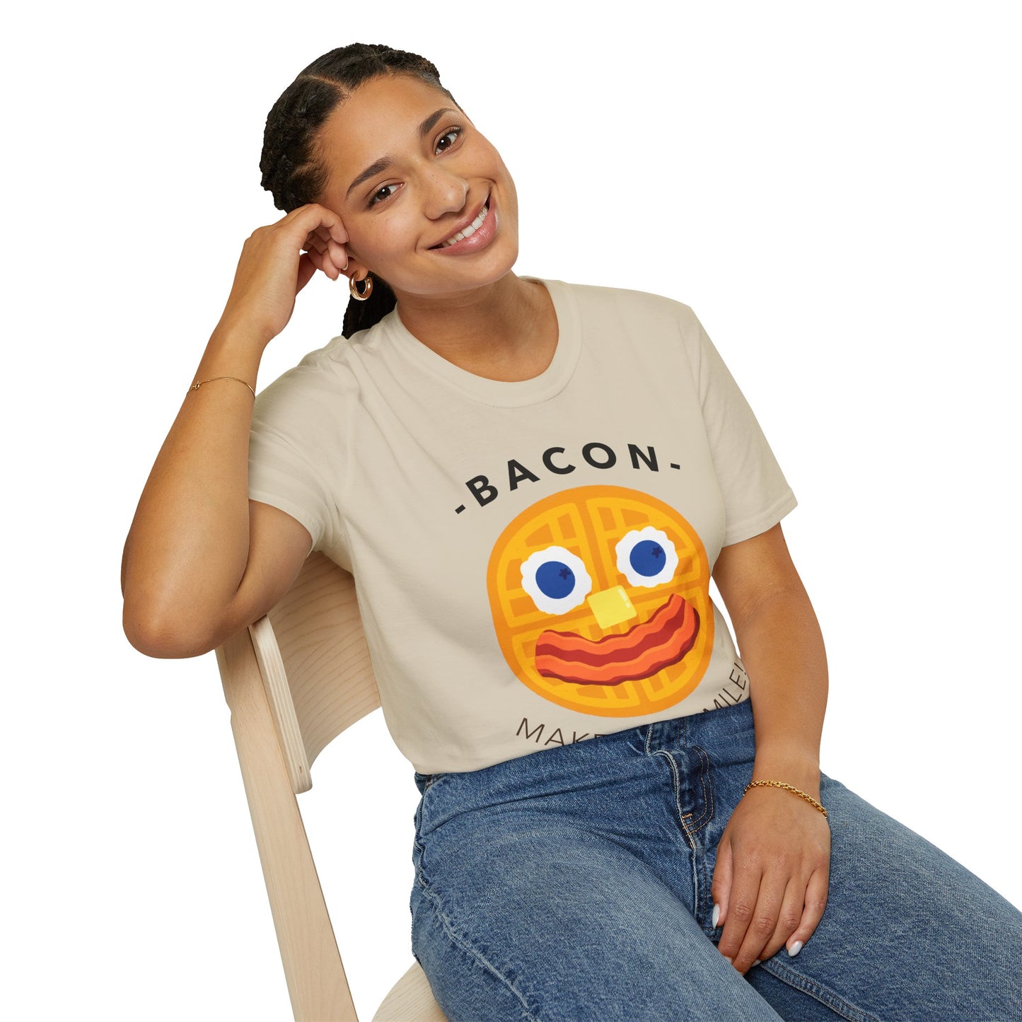 Food Tees, Funny Food T Shirts, Funny T Shirts, Bacon and Egg T Shirt, Egg and Bacon Shirt