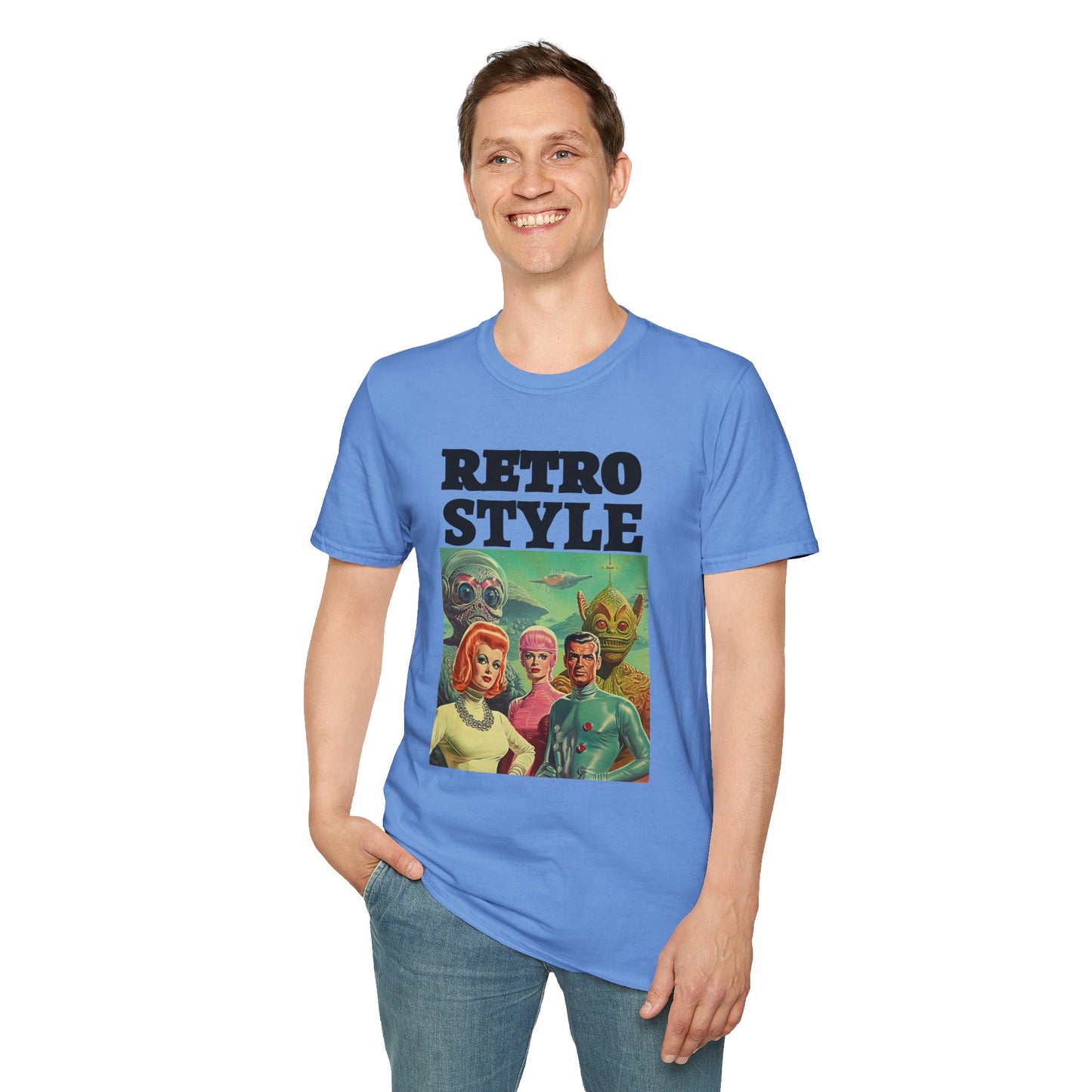Retro T Shirt, Retro Design Shirt, Retro Art Tee Shirt, T-shirt with Retro Style