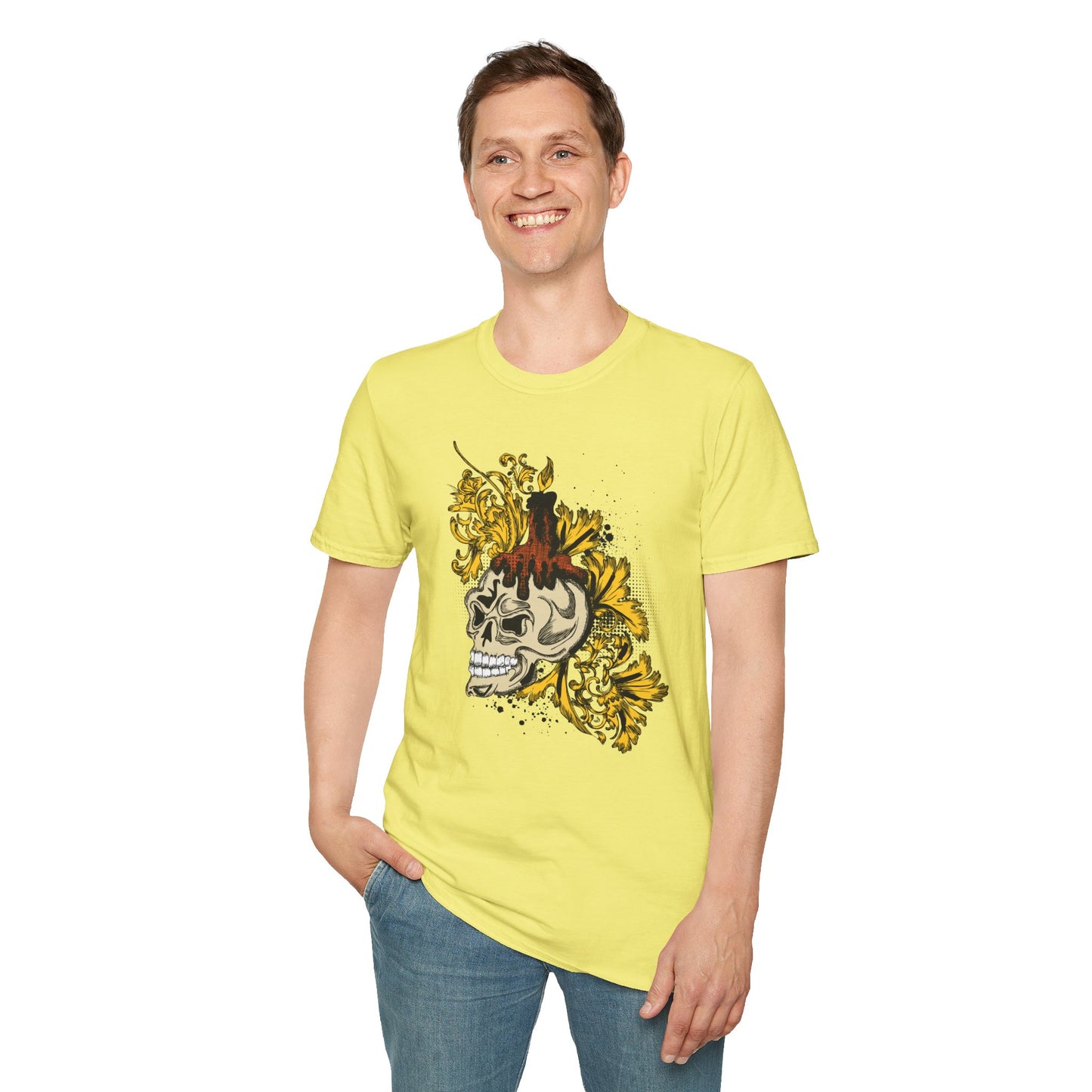 Skull T Shirt, Skull Design Shirt, Skull Art Tee Shirt, T-shirt with Skull 1