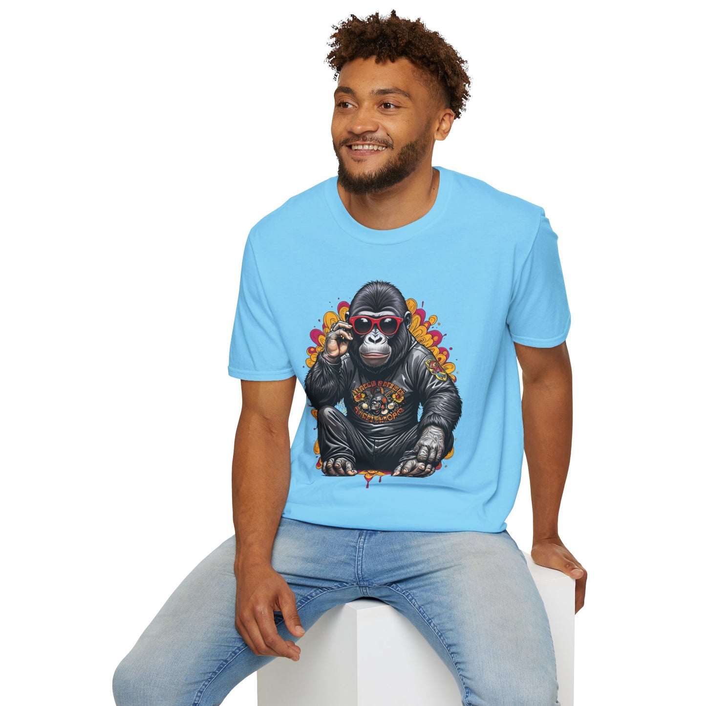 Animals Tees, Funny Animals Shirt, T Shirts with Funny Animals, T-Shirt with Gorilla, Monkey Tees