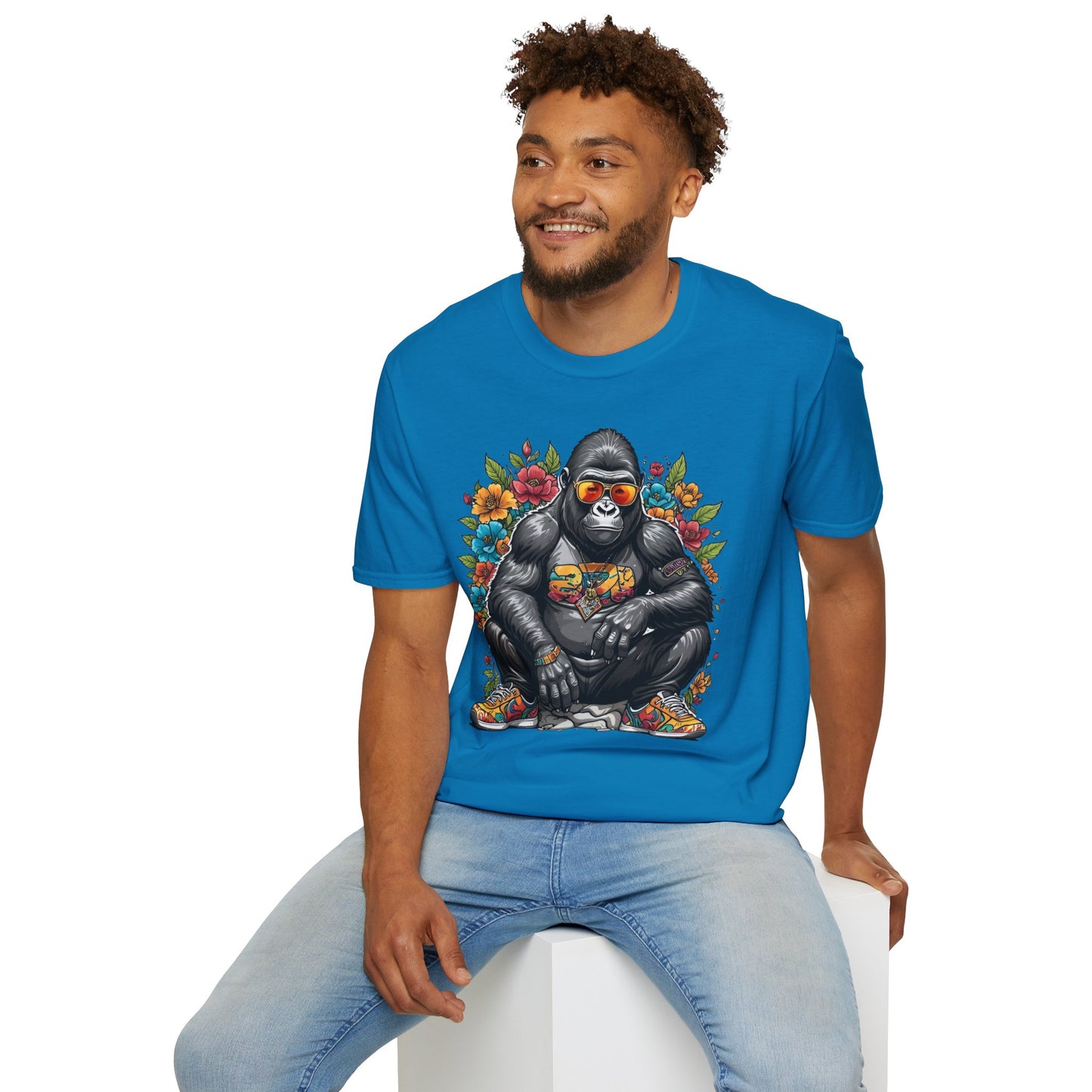 Animals Tees, Funny Animals Shirt, T Shirts with Funny Animals, T-Shirt with Gorilla, Monkey Tees
