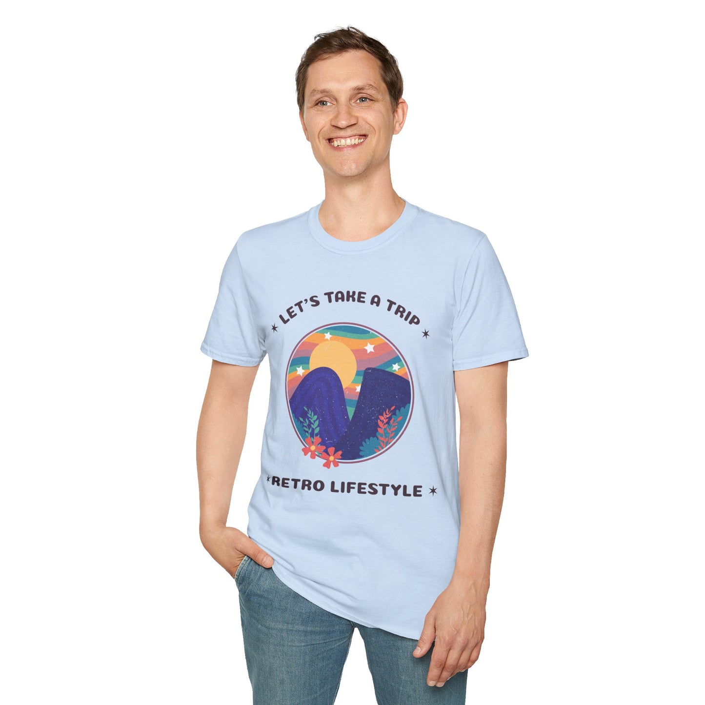 Retro T Shirt, Retro Design Shirt, Retro Art Tee Shirt, T-shirt with Retro Style