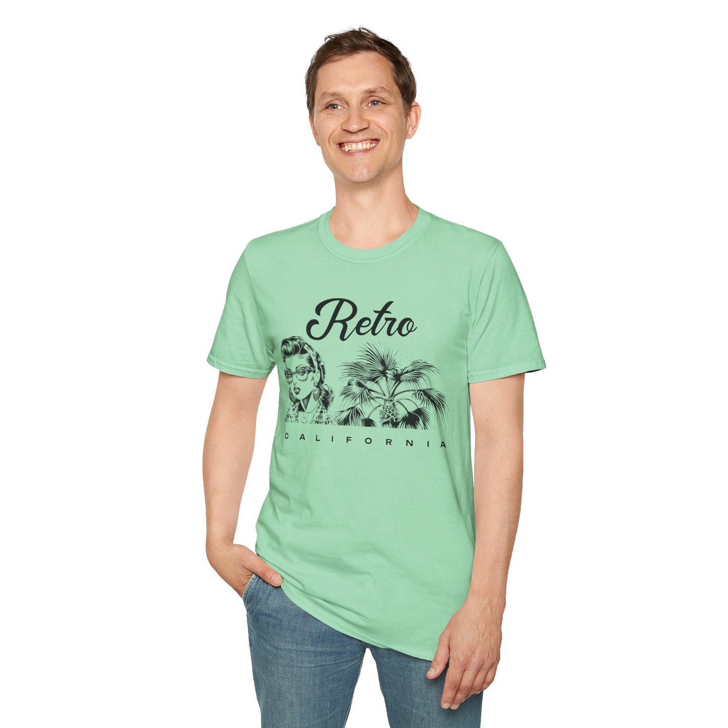 Retro T Shirt, Retro Design Shirt, Retro Art Tee Shirt, T-shirt with Retro Style