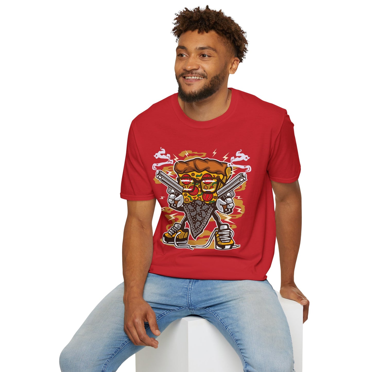 Cartoon Animation Tee Shirt Unisex Funny Graphic Gildan Softstyle 64000 Cotton Tee