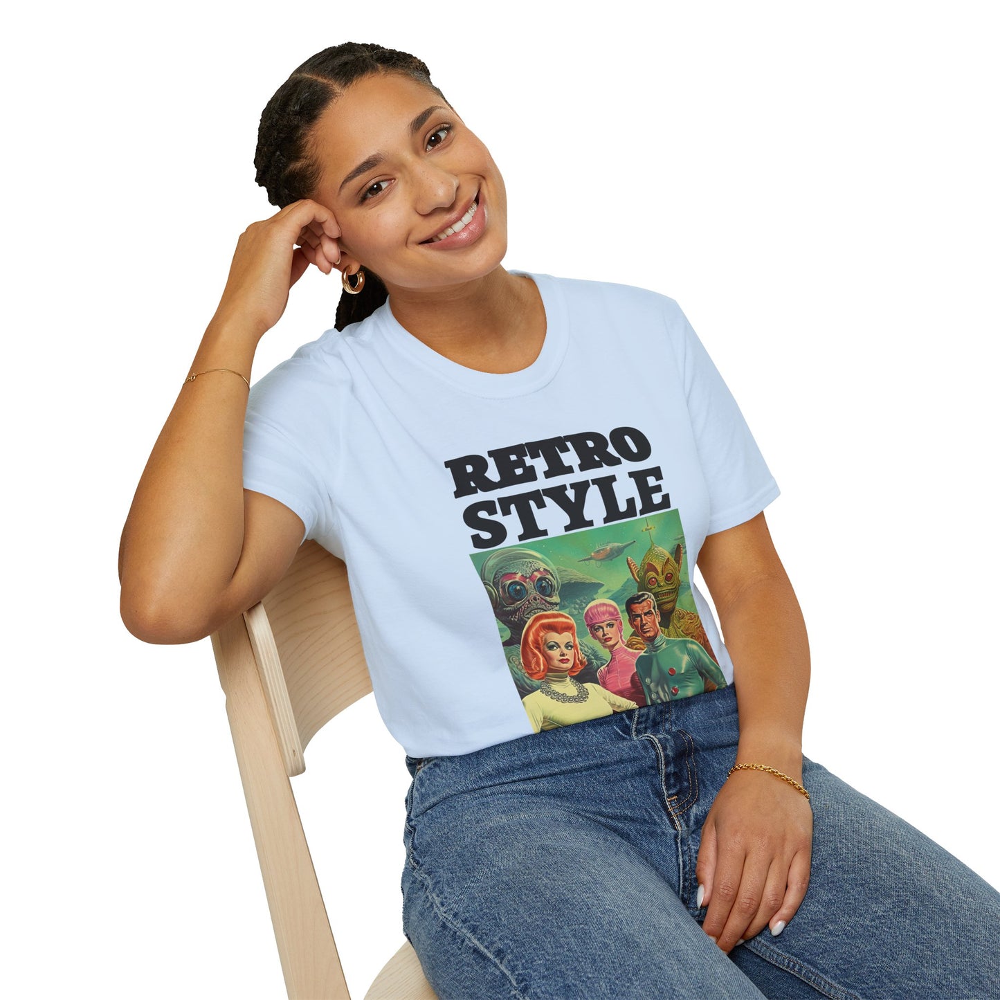 Retro T Shirt, Retro Design Shirt, Retro Art Tee Shirt, T-shirt with Retro Style