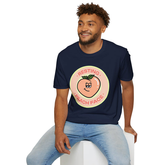 Food Tees, Funny Food T Shirts, Funny T Shirts, Shirt with Fruits, Shirt with Peach