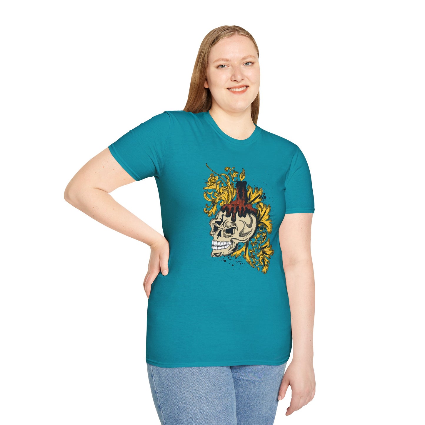 Skull T Shirt, Skull Design Shirt, Skull Art Tee Shirt, T-shirt with Skull 1