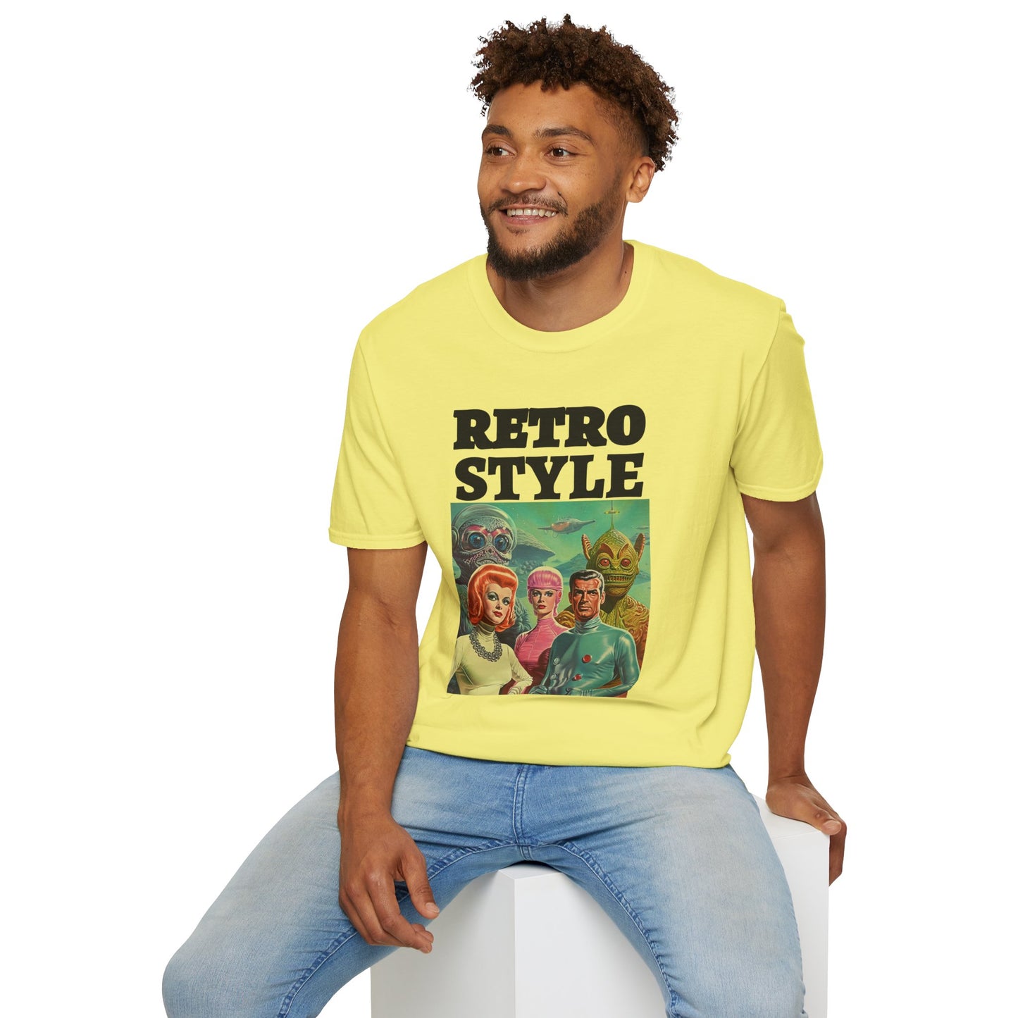 Retro T Shirt, Retro Design Shirt, Retro Art Tee Shirt, T-shirt with Retro Style