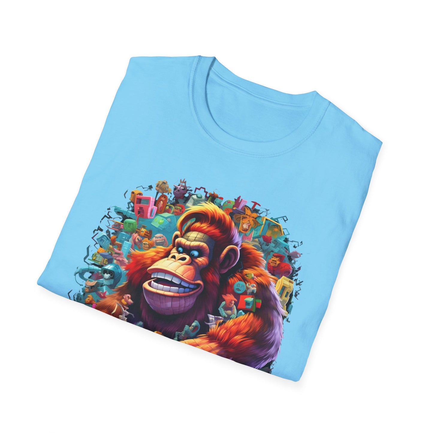 Animals Tees, Funny Animals Shirt, T Shirts with Funny Animals, T-Shirt with Gorilla, Monkey Tees
