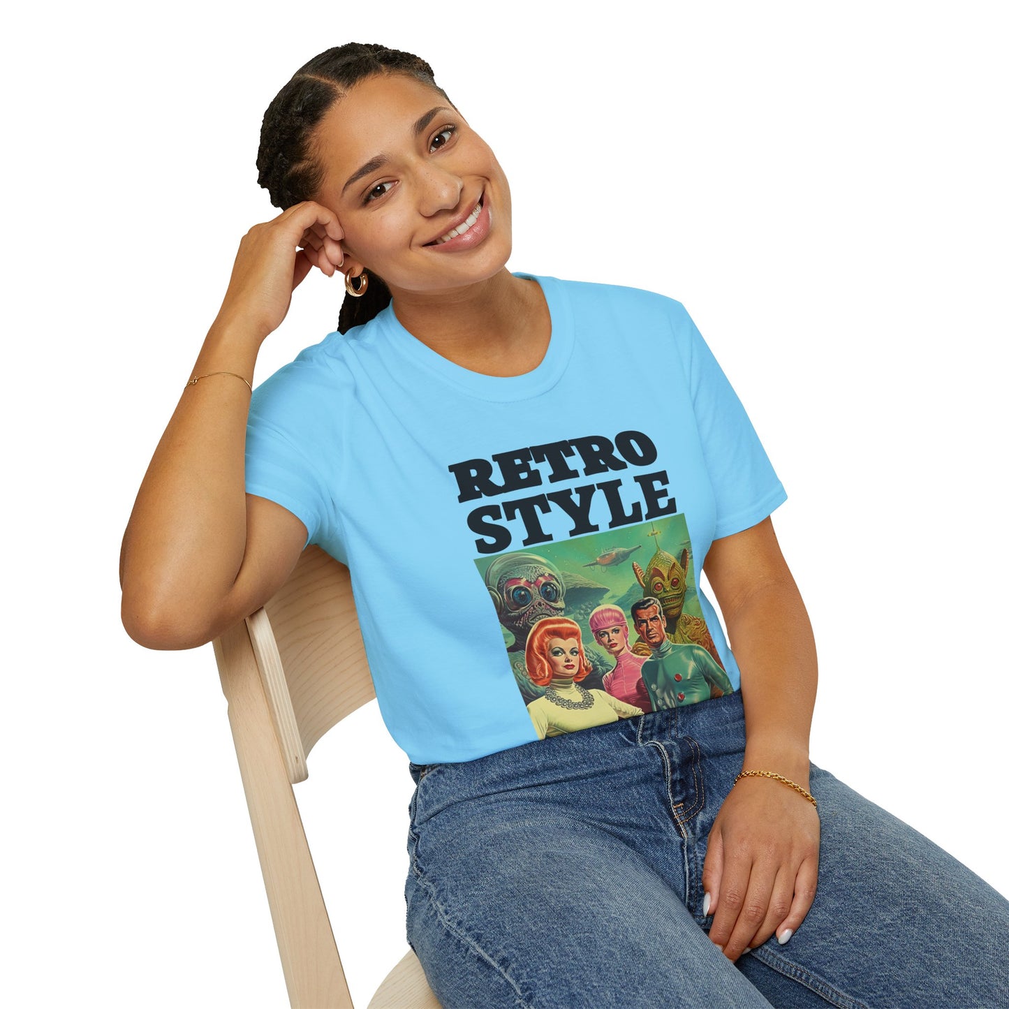Retro T Shirt, Retro Design Shirt, Retro Art Tee Shirt, T-shirt with Retro Style