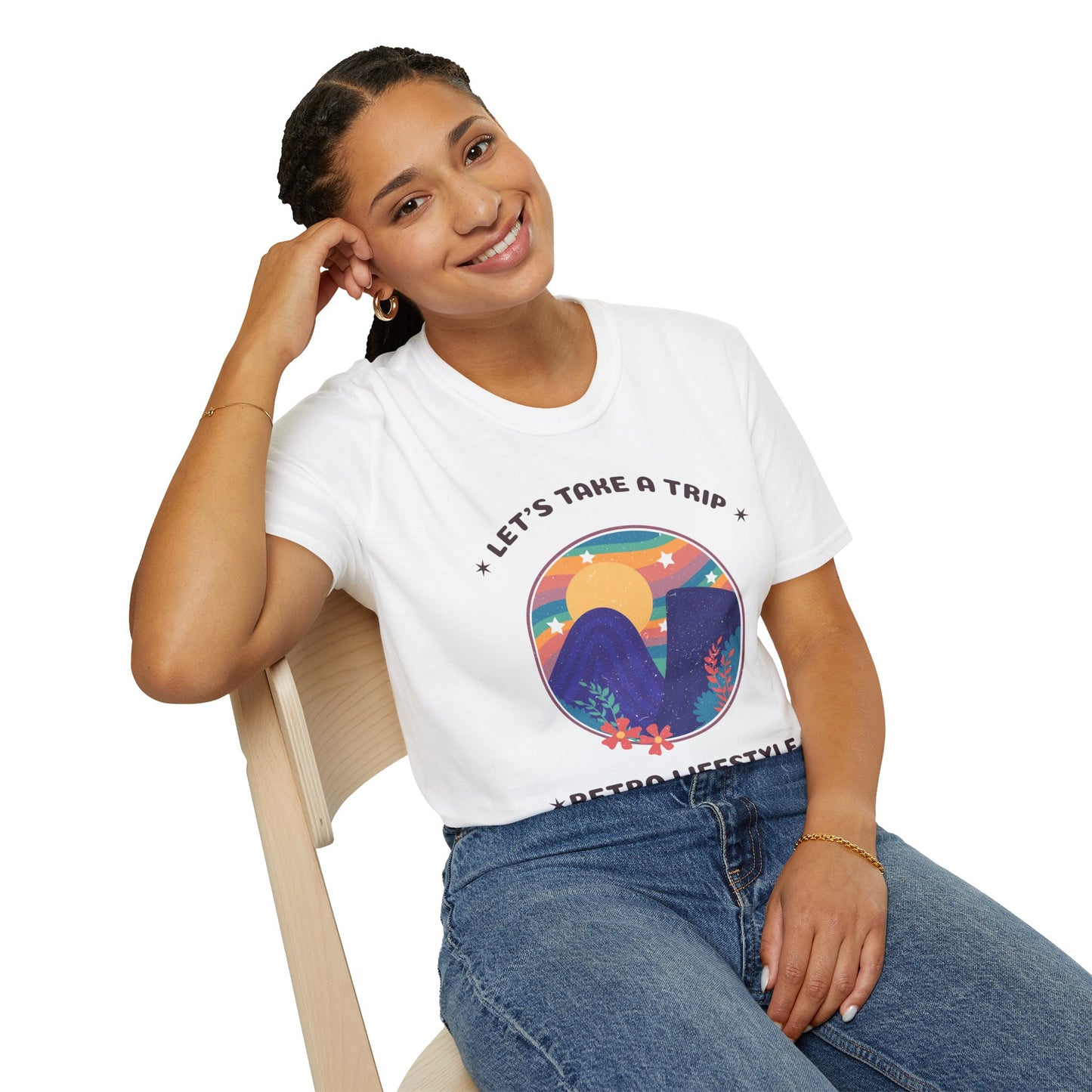Retro T Shirt, Retro Design Shirt, Retro Art Tee Shirt, T-shirt with Retro Style