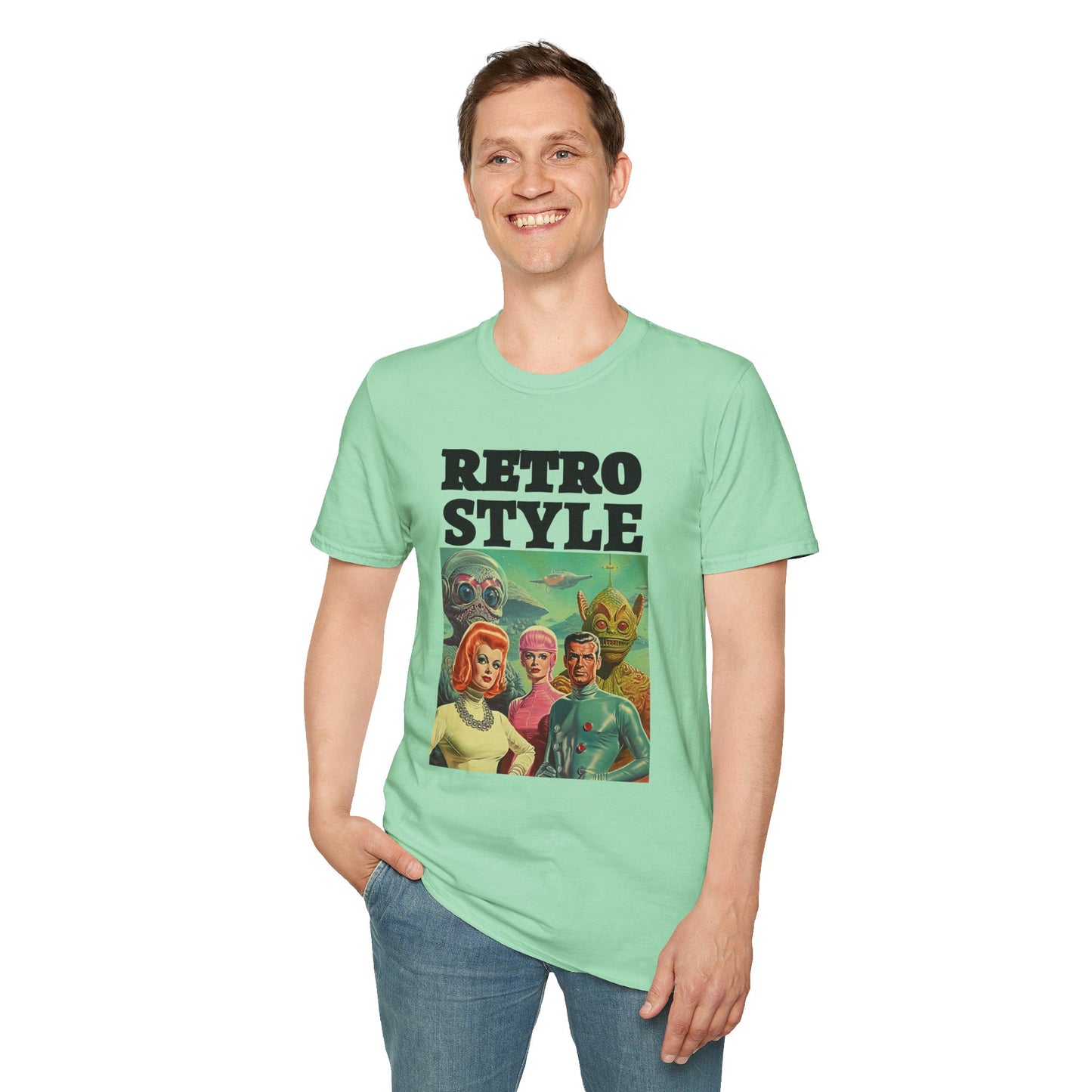 Retro T Shirt, Retro Design Shirt, Retro Art Tee Shirt, T-shirt with Retro Style
