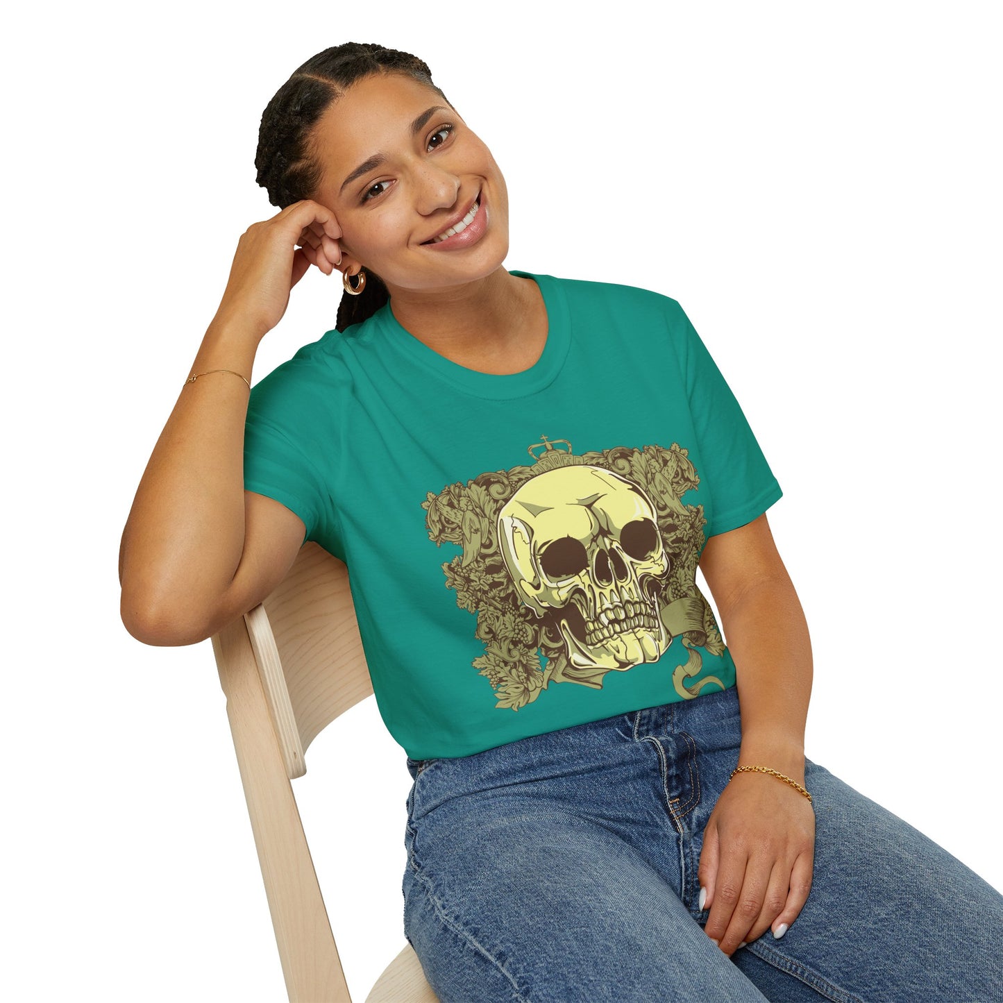 Skull T Shirt, Skull Design Shirt, Skull Art Tee Shirt, T-shirt with Skull 2