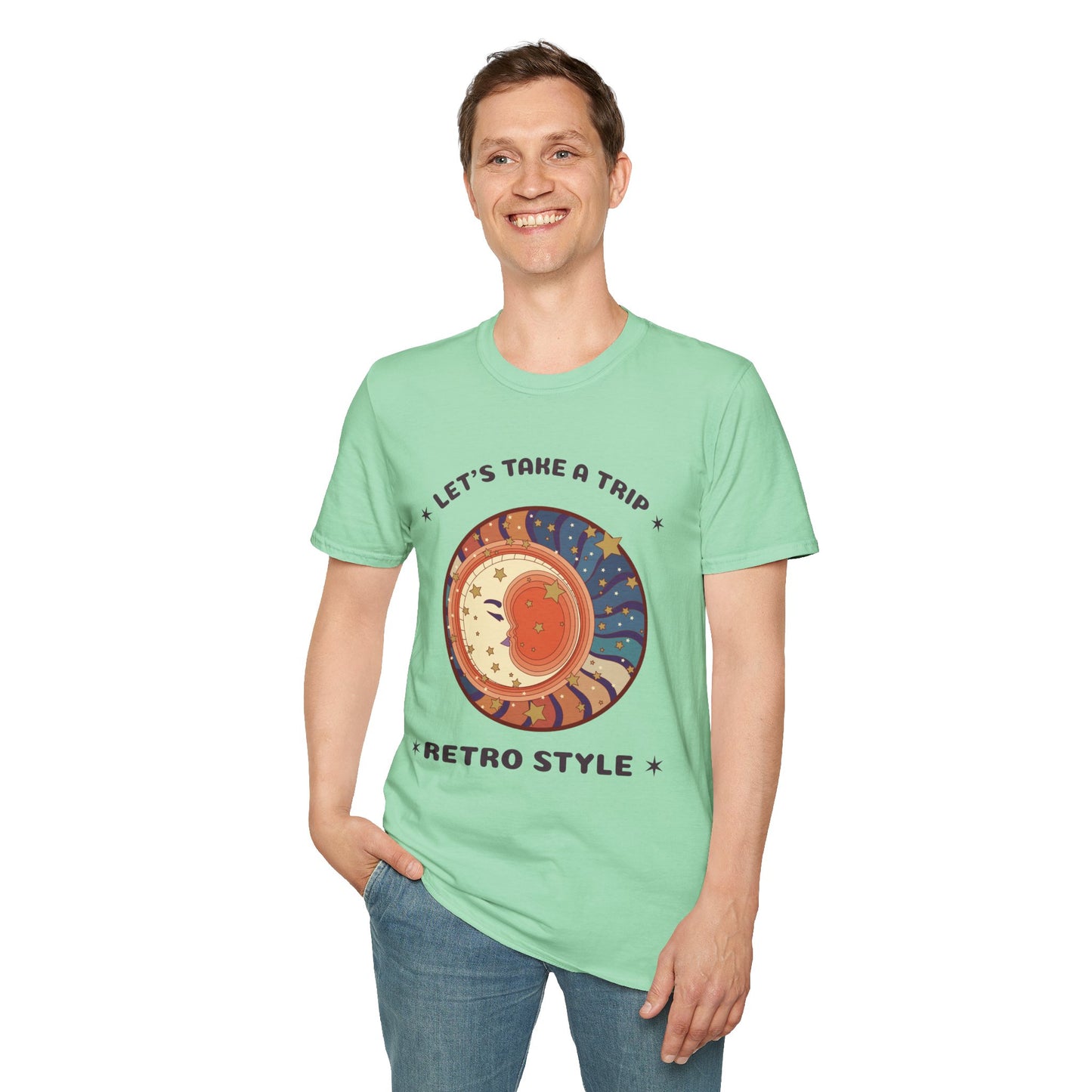 Retro T Shirt, Retro Design Shirt, Retro Art Tee Shirt, T-shirt with Retro Style