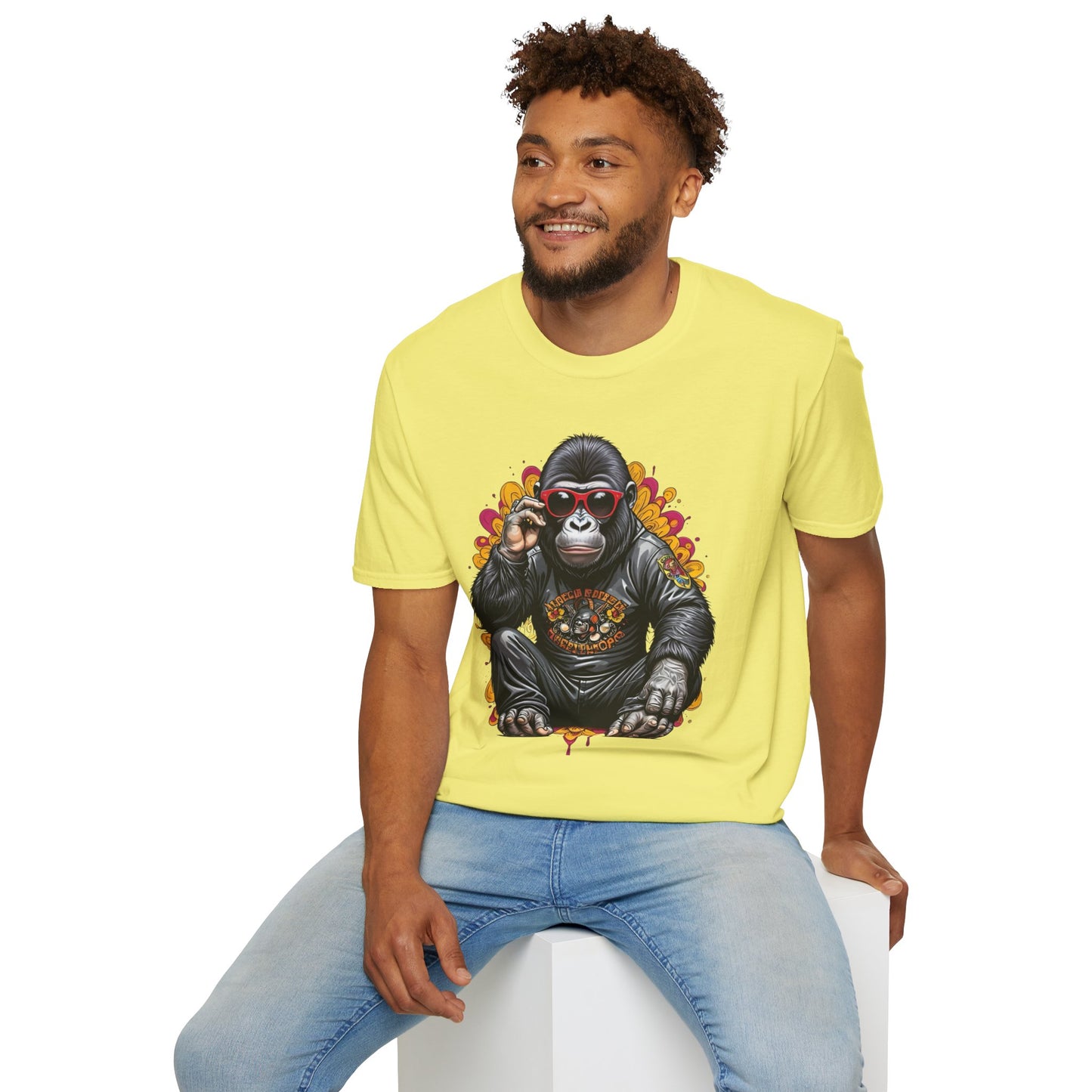 Animals Tees, Funny Animals Shirt, T Shirts with Funny Animals, T-Shirt with Gorilla, Monkey Tees