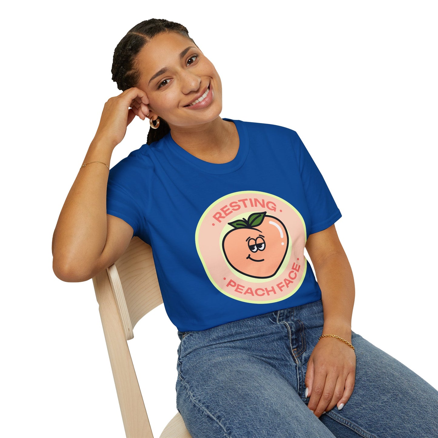 Food Tees, Funny Food T Shirts, Funny T Shirts, Shirt with Fruits, Shirt with Peach
