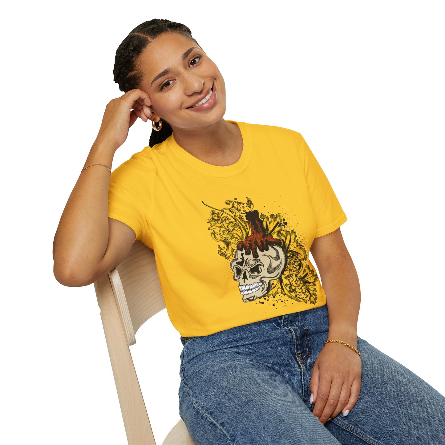Skull T Shirt, Skull Design Shirt, Skull Art Tee Shirt, T-shirt with Skull 1
