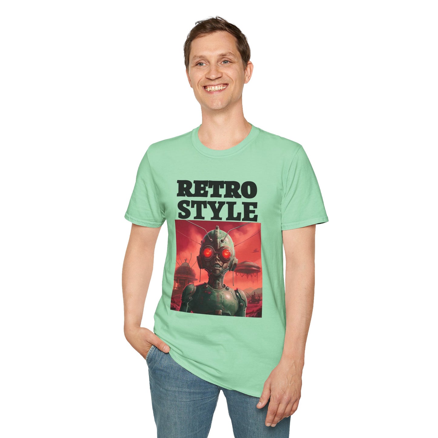 Retro T Shirt, Retro Design Shirt, Retro Art Tee Shirt, T-shirt with Retro Style