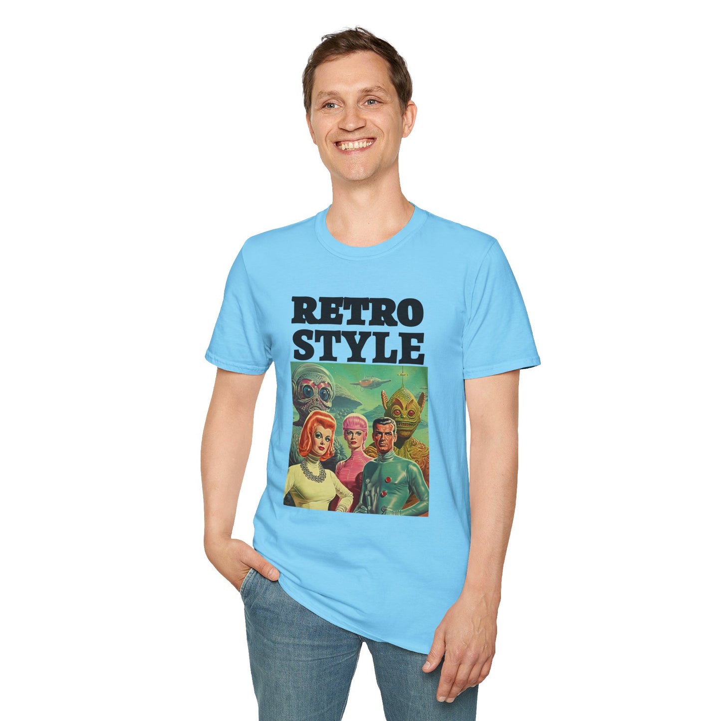 Retro T Shirt, Retro Design Shirt, Retro Art Tee Shirt, T-shirt with Retro Style