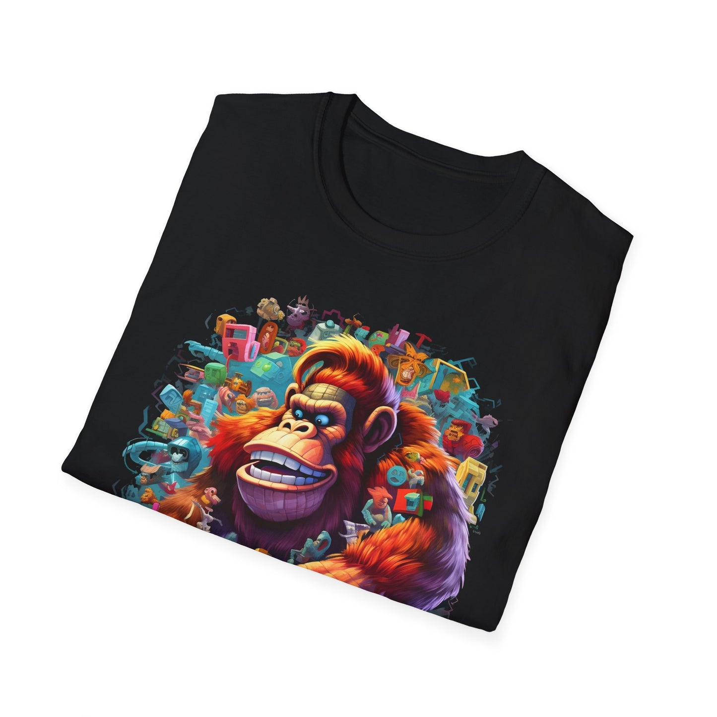 Animals Tees, Funny Animals Shirt, T Shirts with Funny Animals, T-Shirt with Gorilla, Monkey Tees