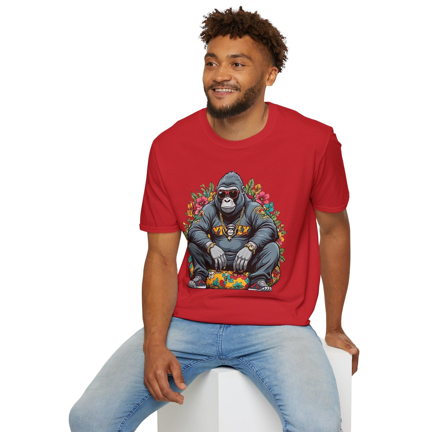 Animals Tees, Funny Animals Shirt, T Shirts with Funny Animals, T-Shirt with Gorilla, Monkey Tees