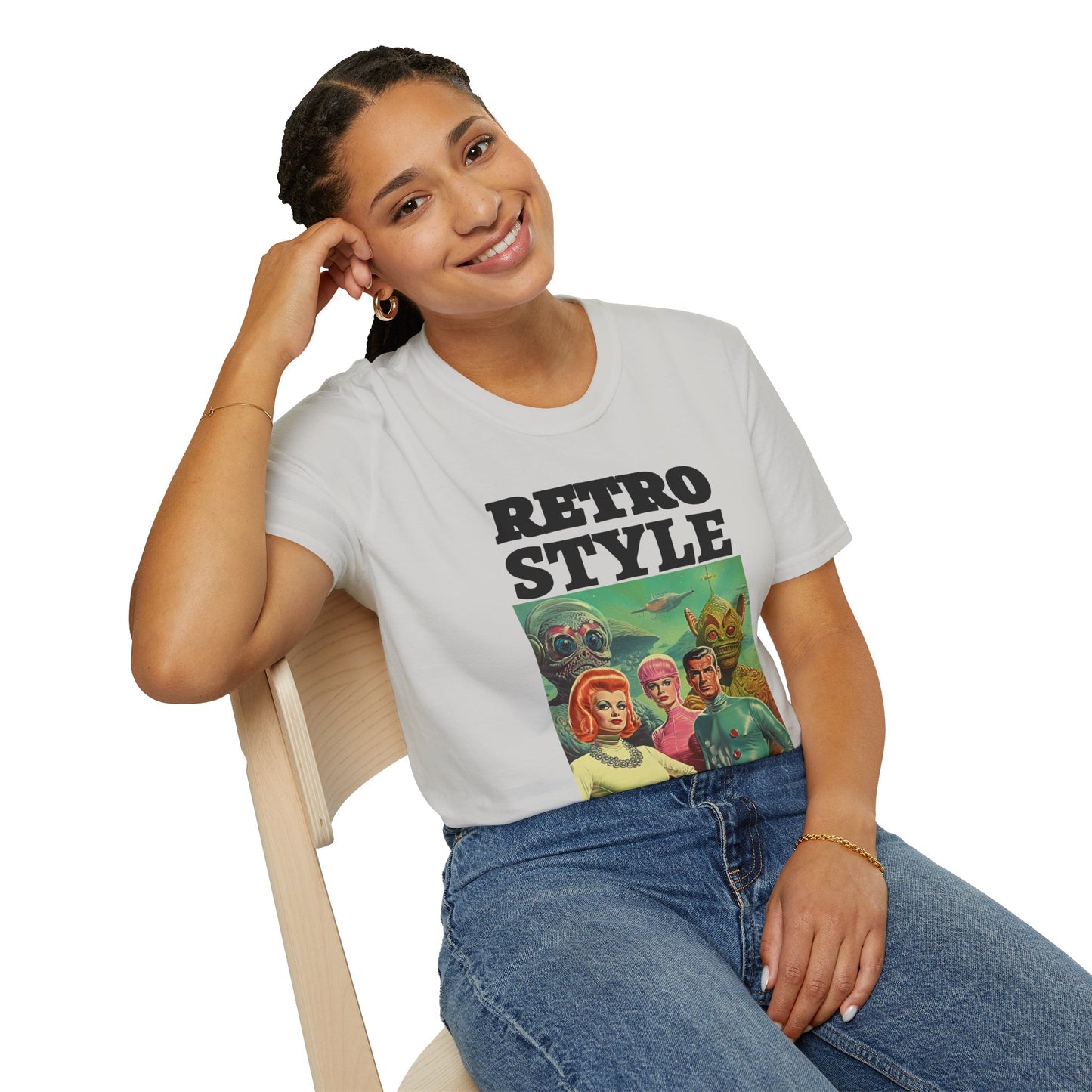 Retro T Shirt, Retro Design Shirt, Retro Art Tee Shirt, T-shirt with Retro Style