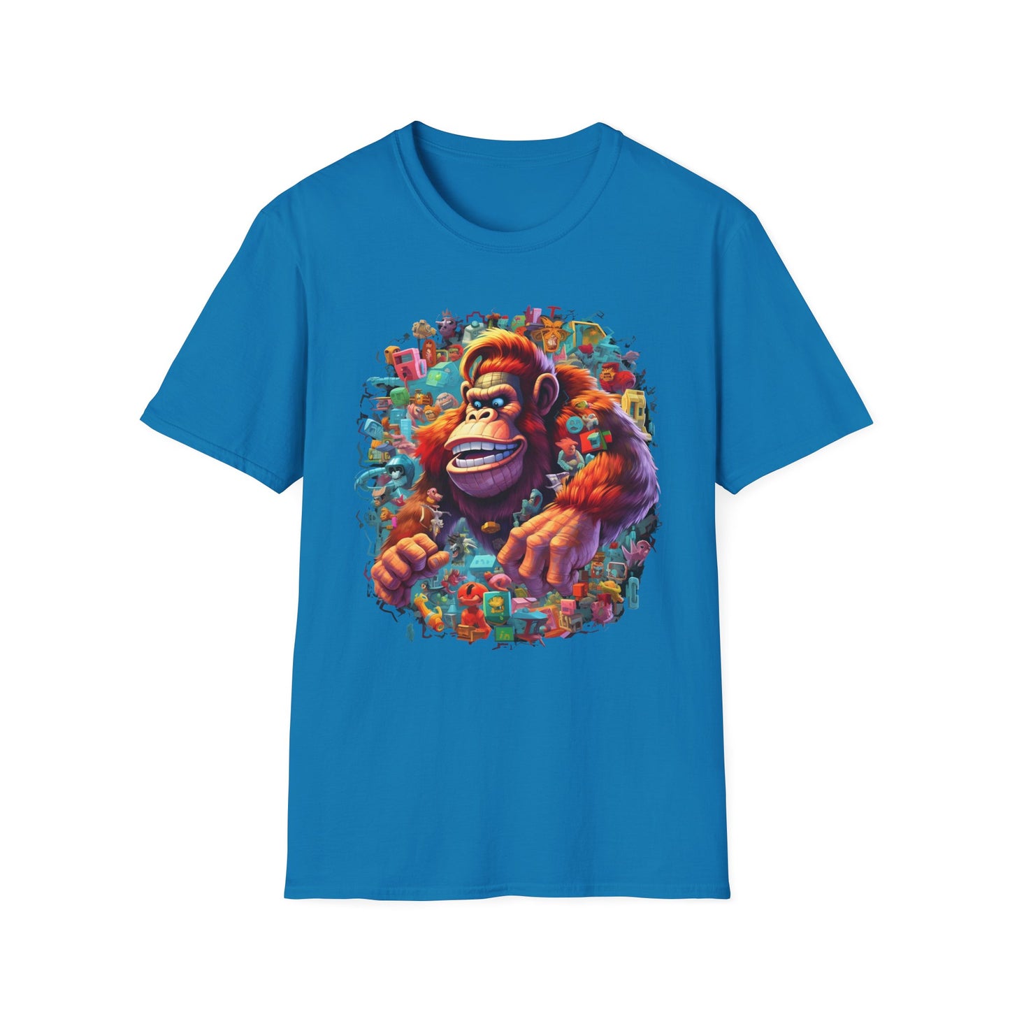 Animals Tees, Funny Animals Shirt, T Shirts with Funny Animals, T-Shirt with Gorilla, Monkey Tees