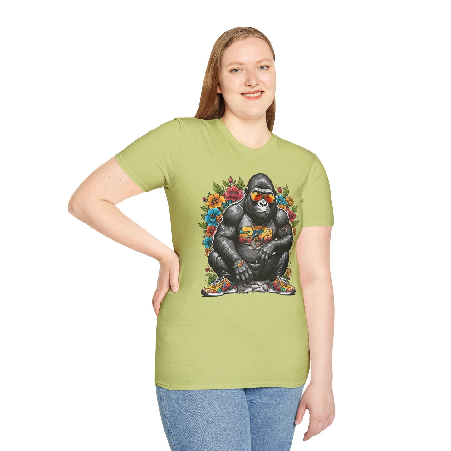 Animals Tees, Funny Animals Shirt, T Shirts with Funny Animals, T-Shirt with Gorilla, Monkey Tees