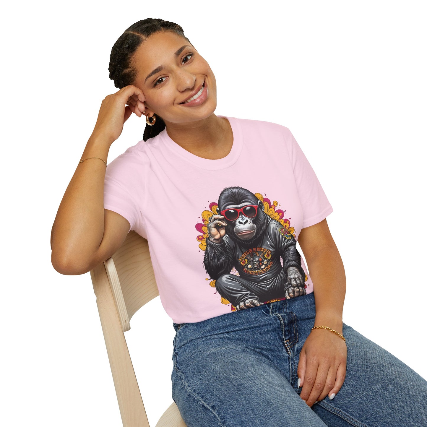 Animals Tees, Funny Animals Shirt, T Shirts with Funny Animals, T-Shirt with Gorilla, Monkey Tees
