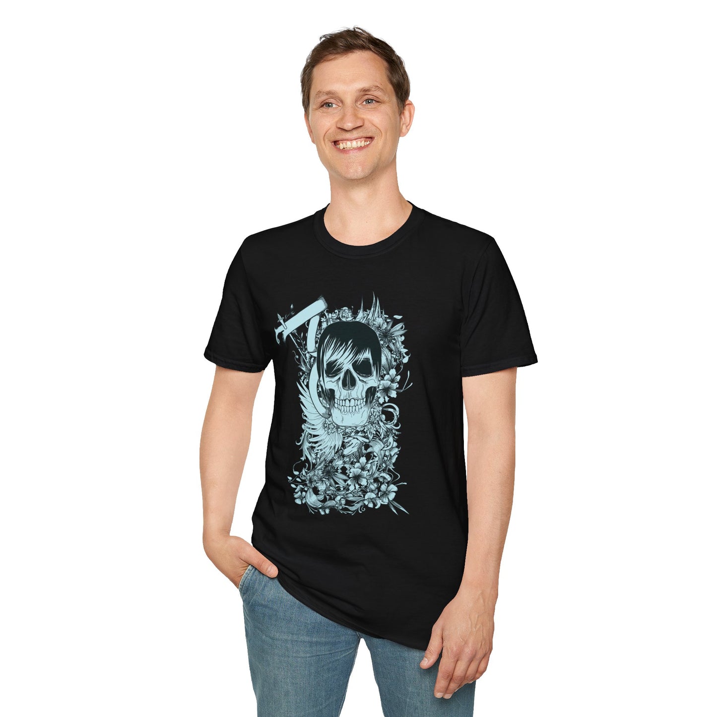 Skull T Shirt, Skull Design Shirt, Skull Art Tee Shirt, T-shirt with Skull 5