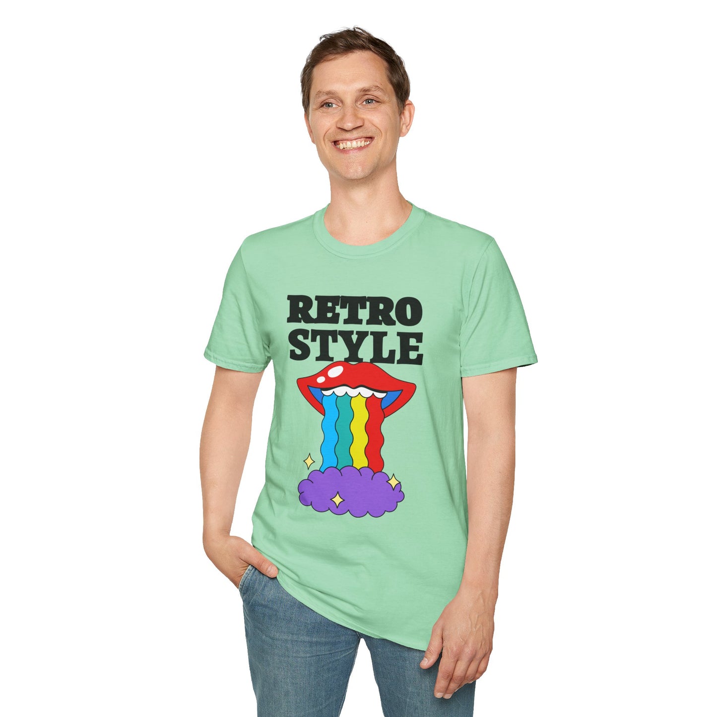 Retro T Shirt, Retro Design Shirt, Retro Art Tee Shirt, T-shirt with Retro Style