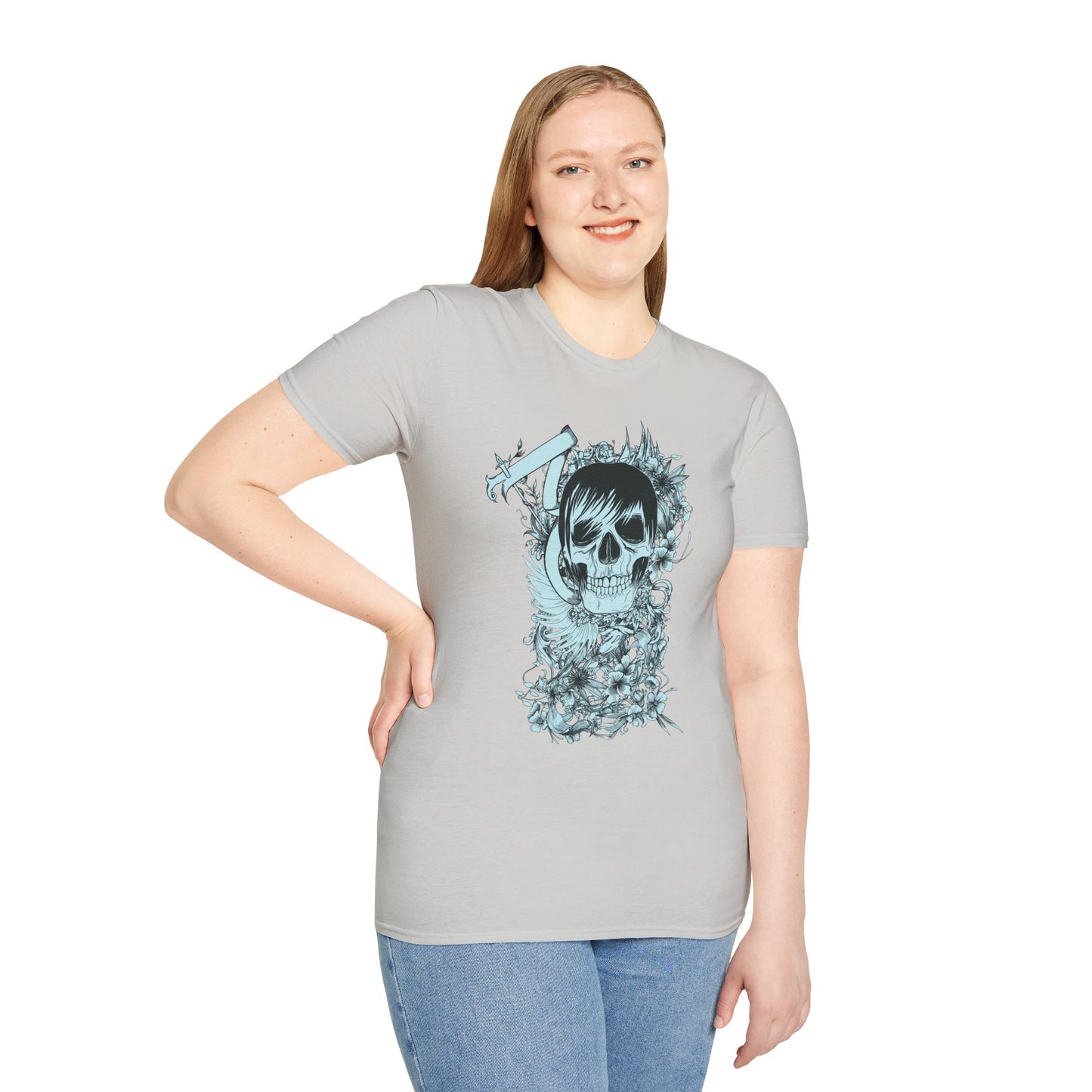 Skull T Shirt, Skull Design Shirt, Skull Art Tee Shirt, T-shirt with Skull 5