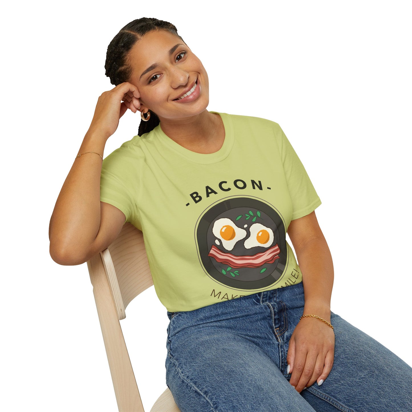 Food Tees, Funny Food T Shirts, Funny T Shirts, Bacon and Egg T Shirt, Egg and Bacon Shirt