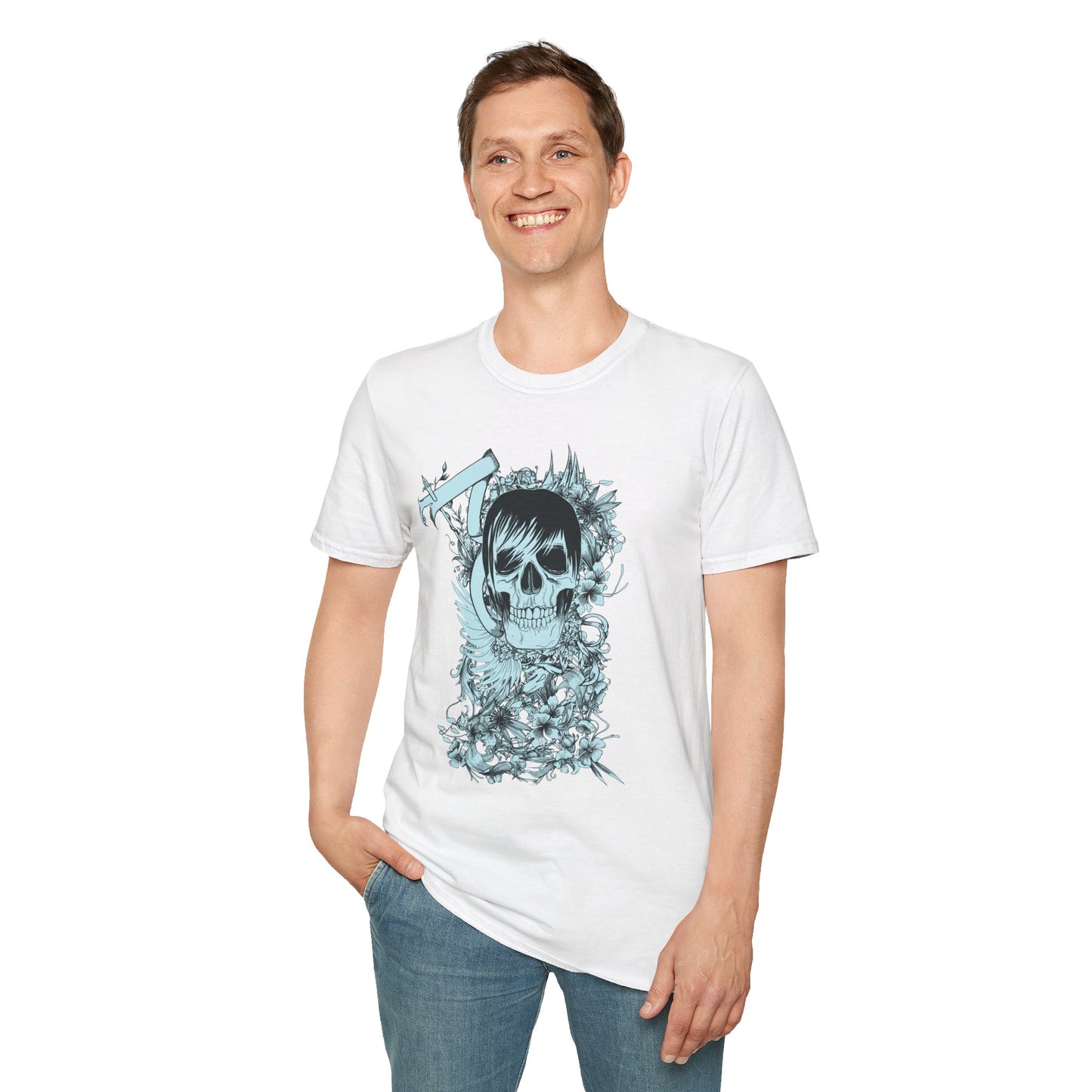 Skull T Shirt, Skull Design Shirt, Skull Art Tee Shirt, T-shirt with Skull 5