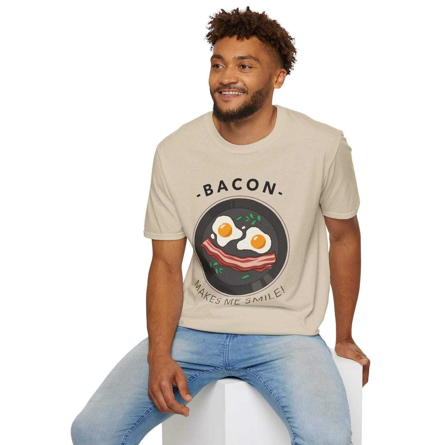 Food Tees, Funny Food T Shirts, Funny T Shirts, Bacon and Egg T Shirt, Egg and Bacon Shirt