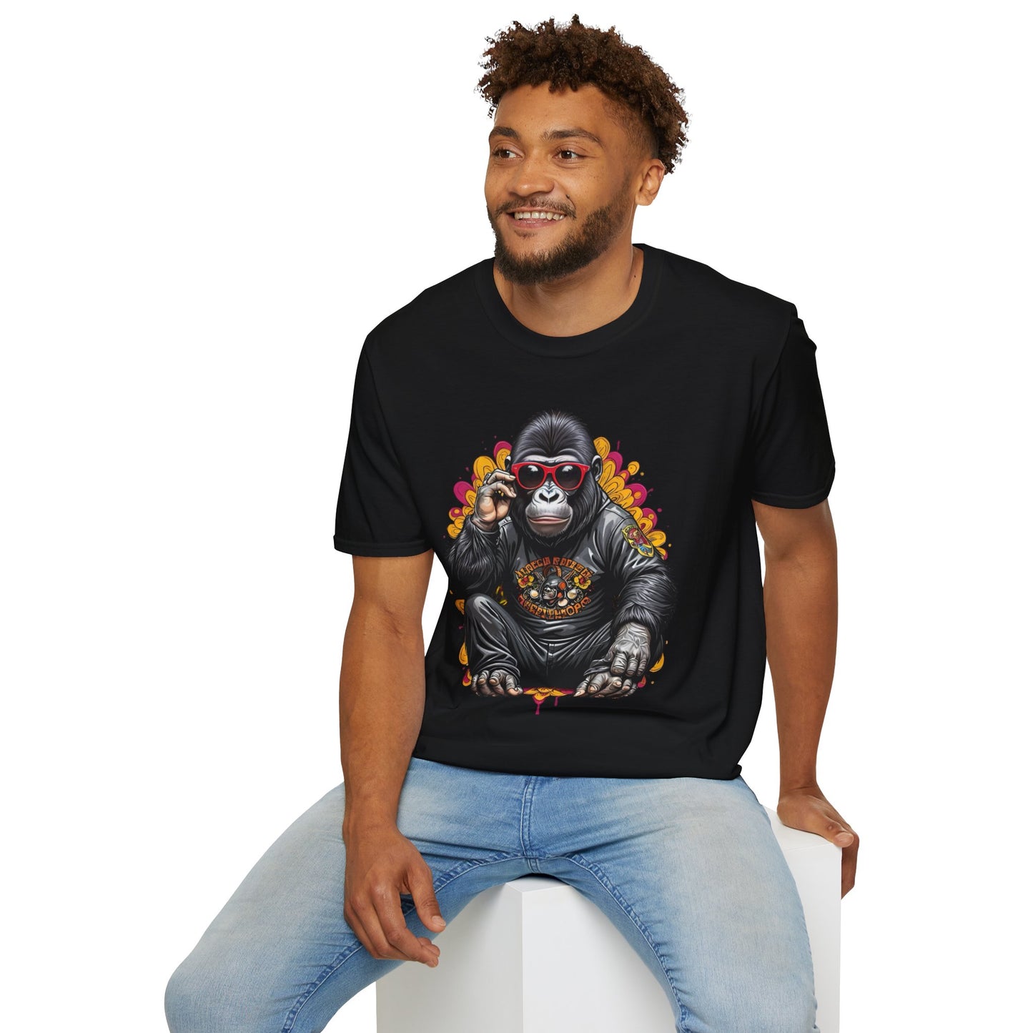 Animals Tees, Funny Animals Shirt, T Shirts with Funny Animals, T-Shirt with Gorilla, Monkey Tees
