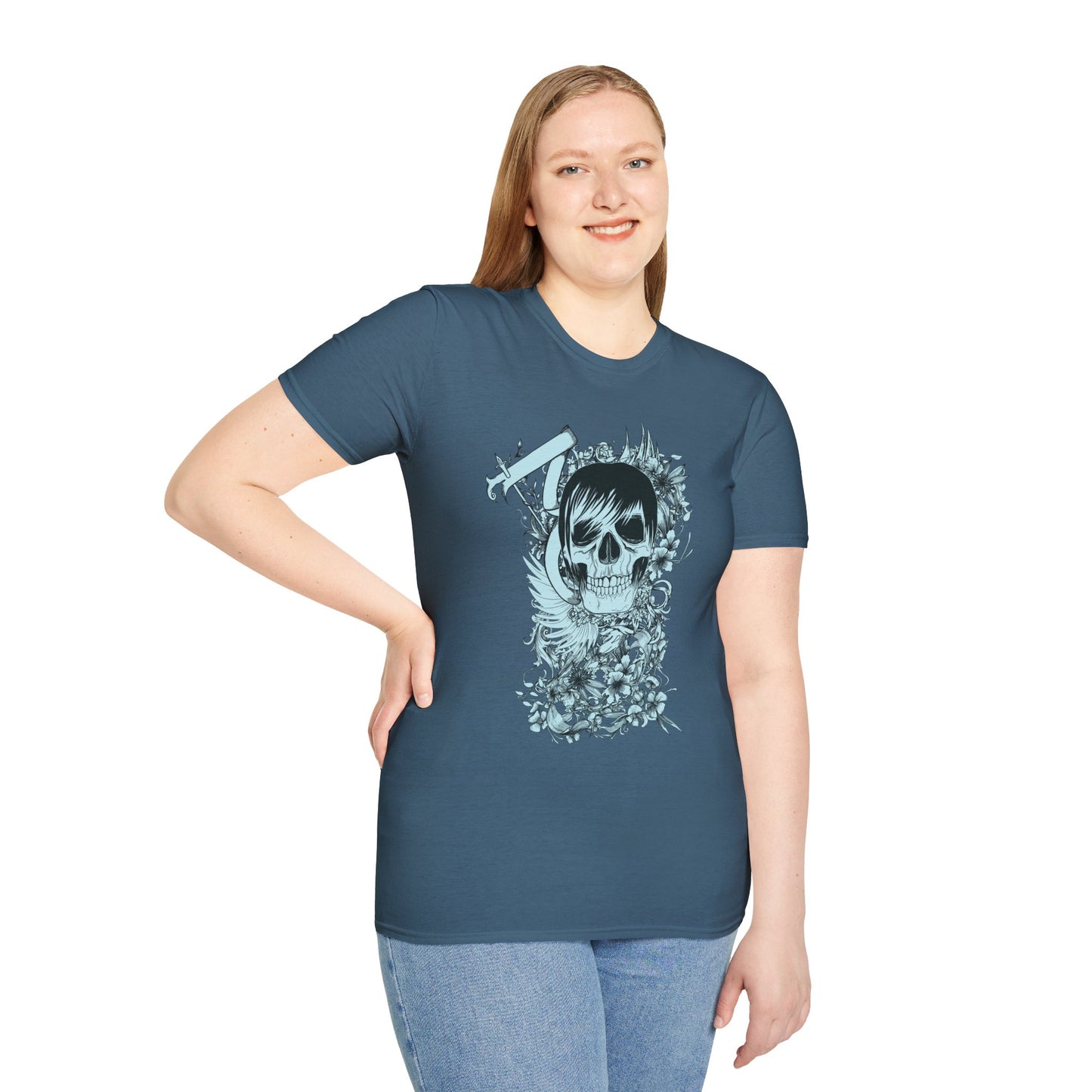 Skull T Shirt, Skull Design Shirt, Skull Art Tee Shirt, T-shirt with Skull 5